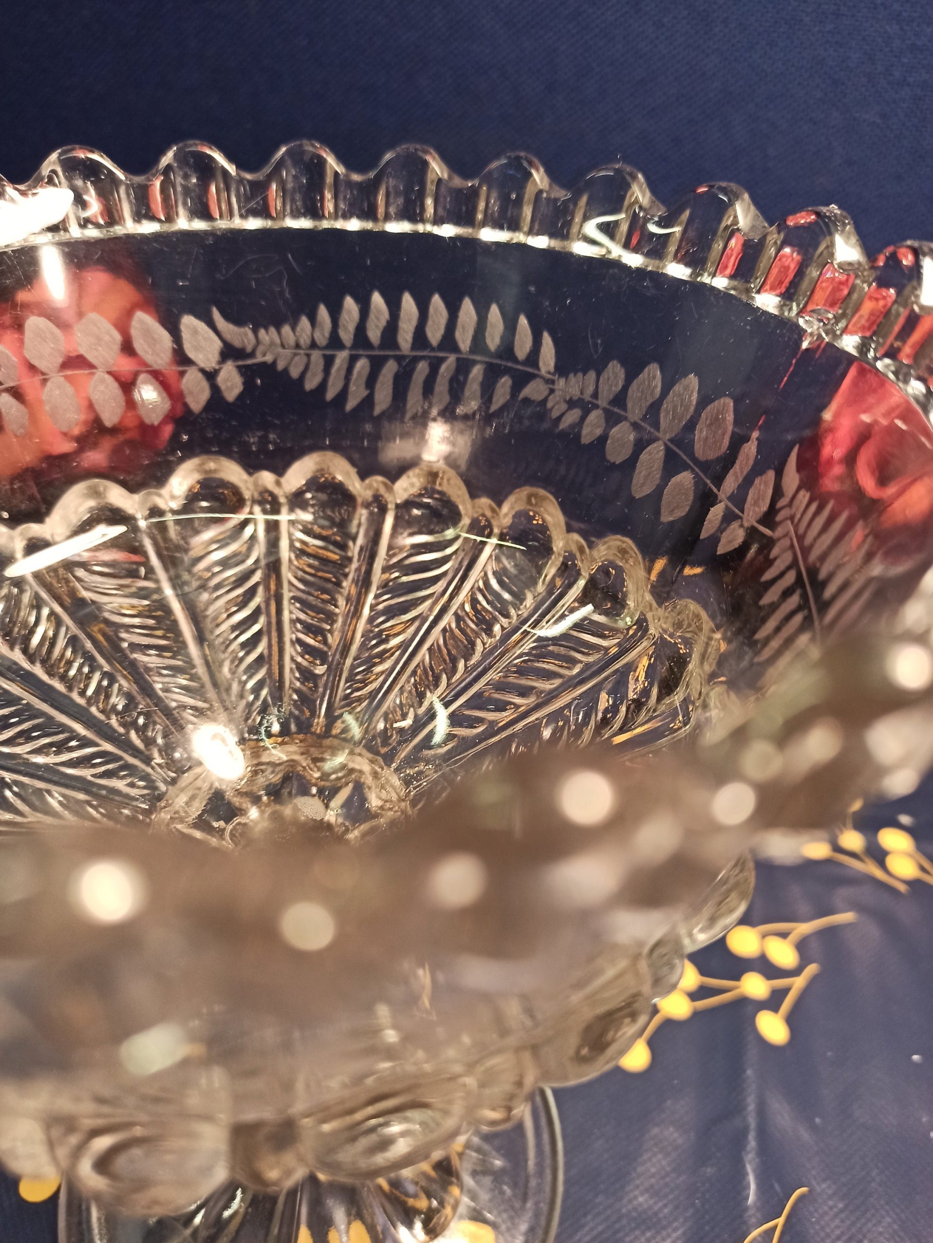 19th Century Pedestal Fruit Bowl. Very Good condition. - Image 6