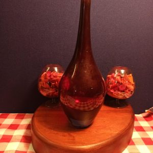 Vintage Ruby Red Glass Ornamental Vase. Excellent Condition.