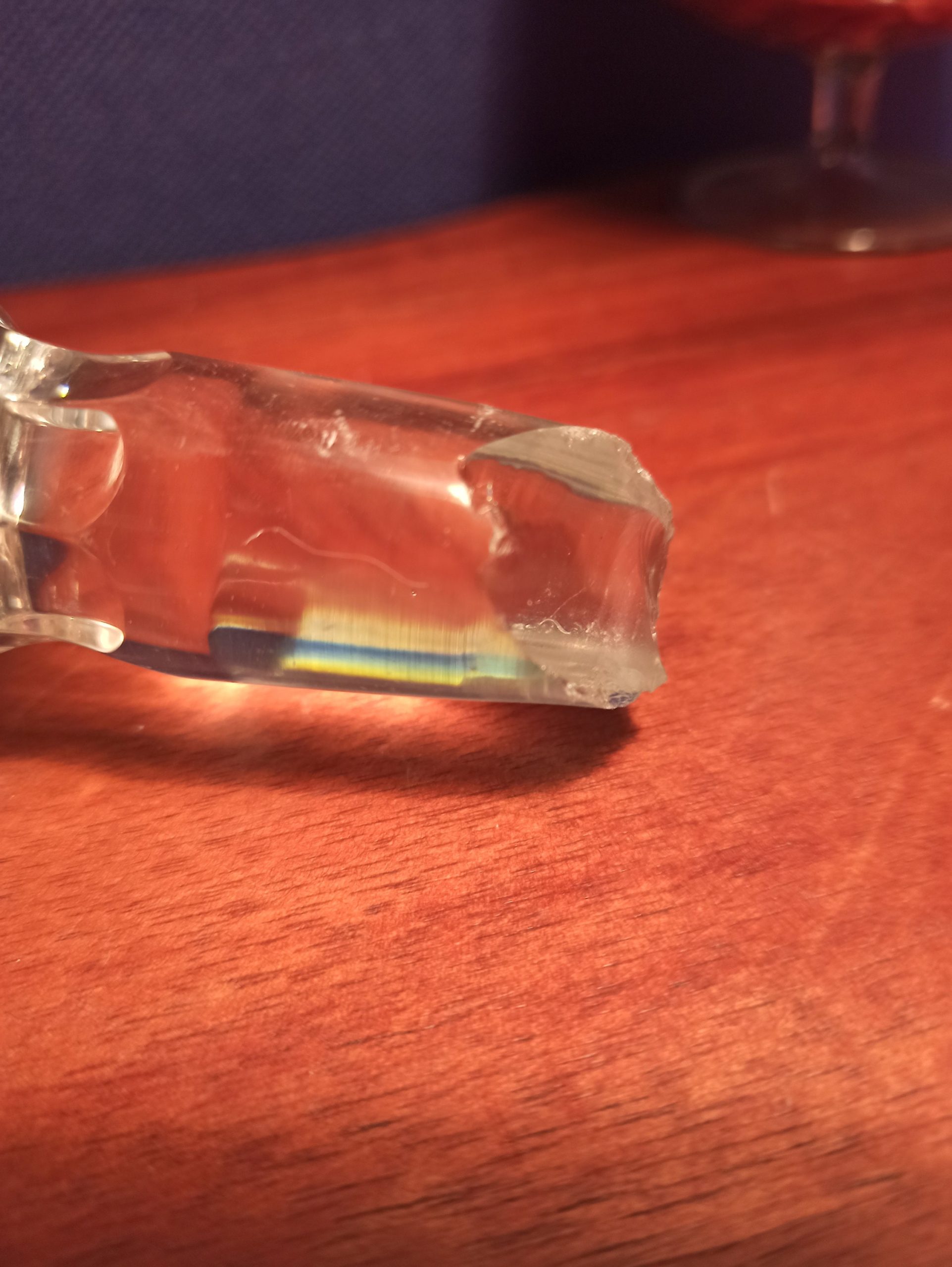 Vintage Square Cut Crystal Whiskey Decanter. - Image 10