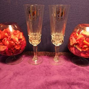Vintage Millennium Champagne Flutes. Excellent Condition.