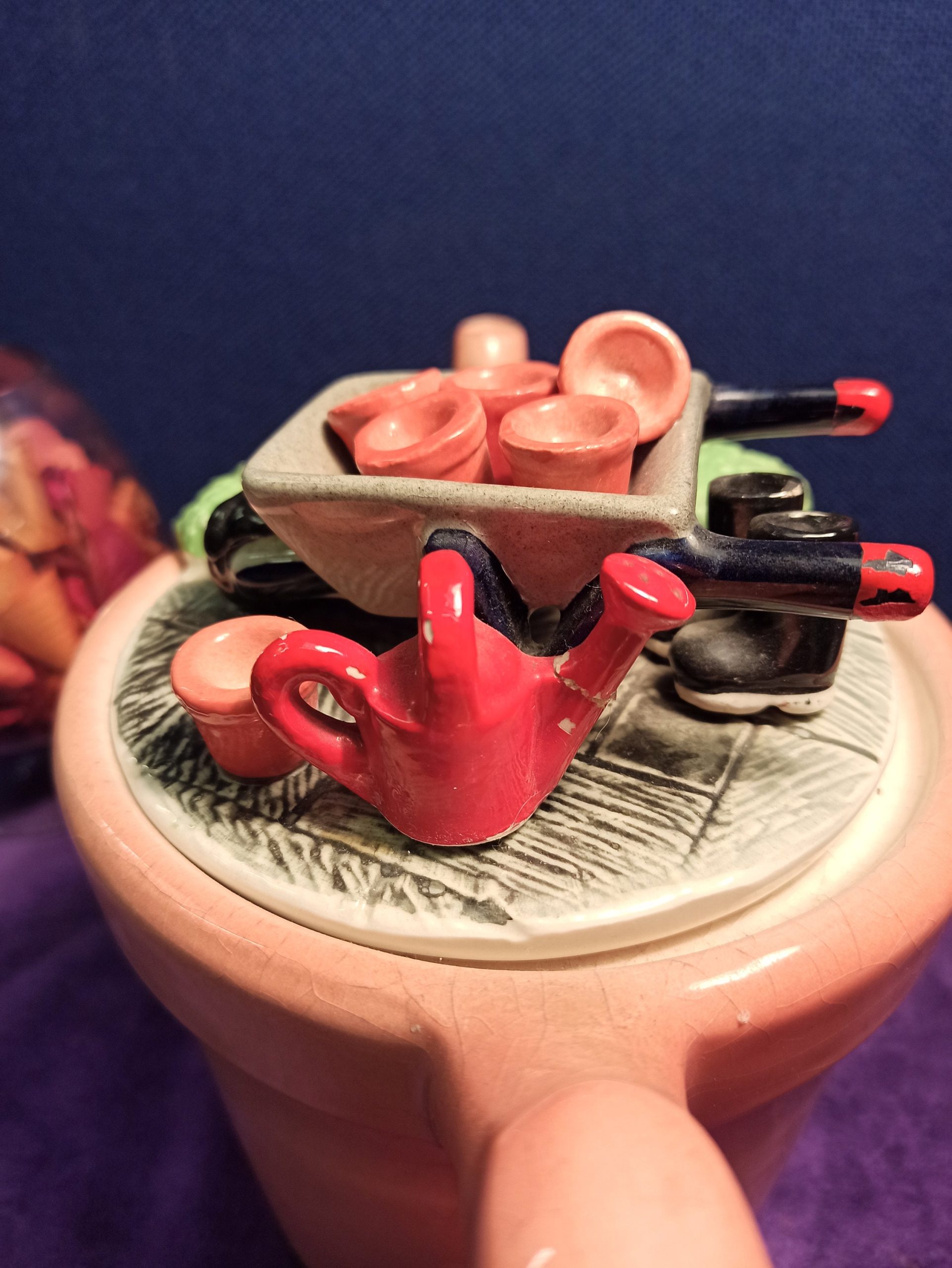Vintage Novelty Teapot. Plant Pot. Made by South West Ceramics Ltd. 1988. - Image 5