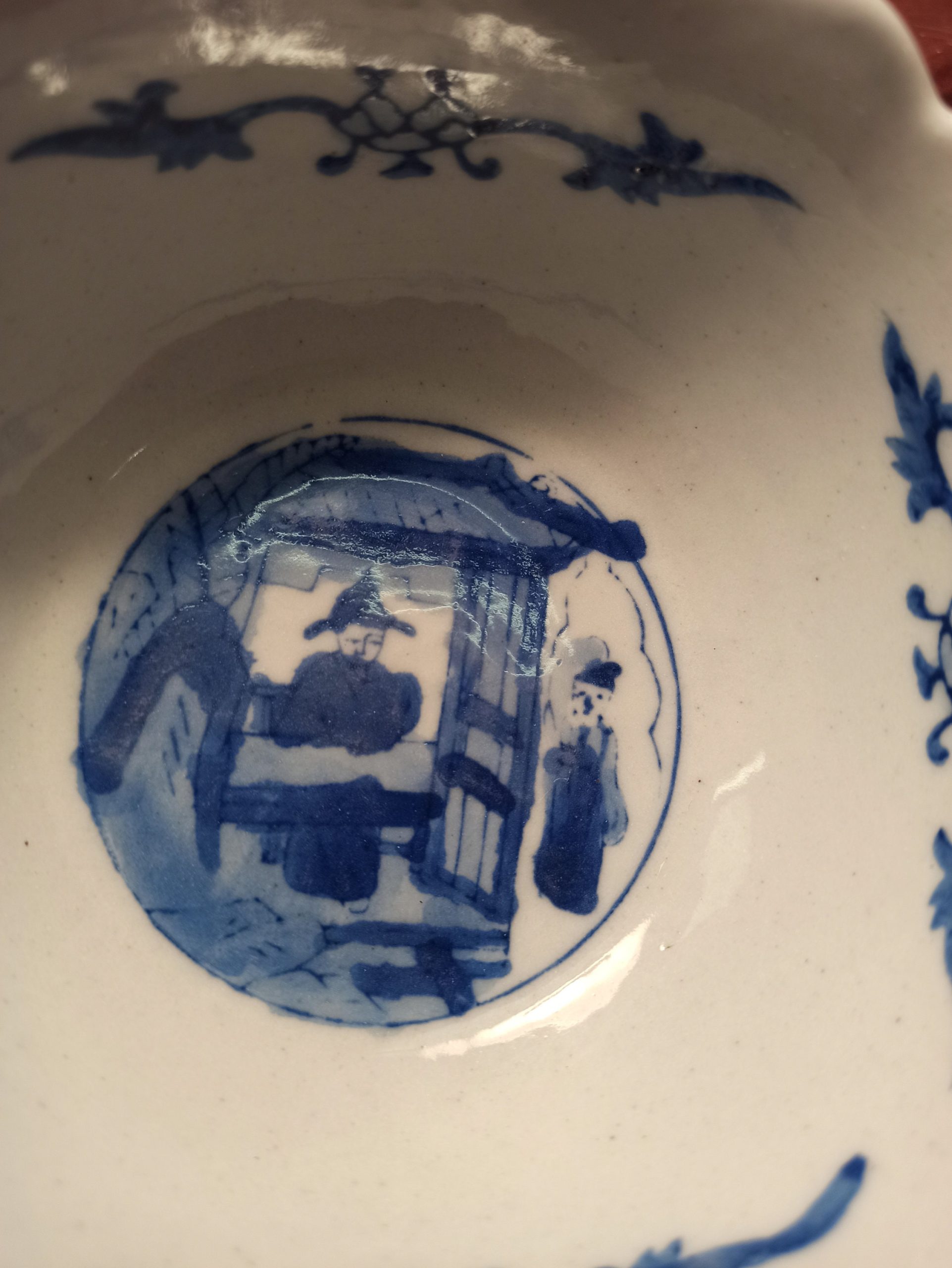 Chinese Blue and White Decorative Bowl. c1950s. Excellent Condition. - Image 8