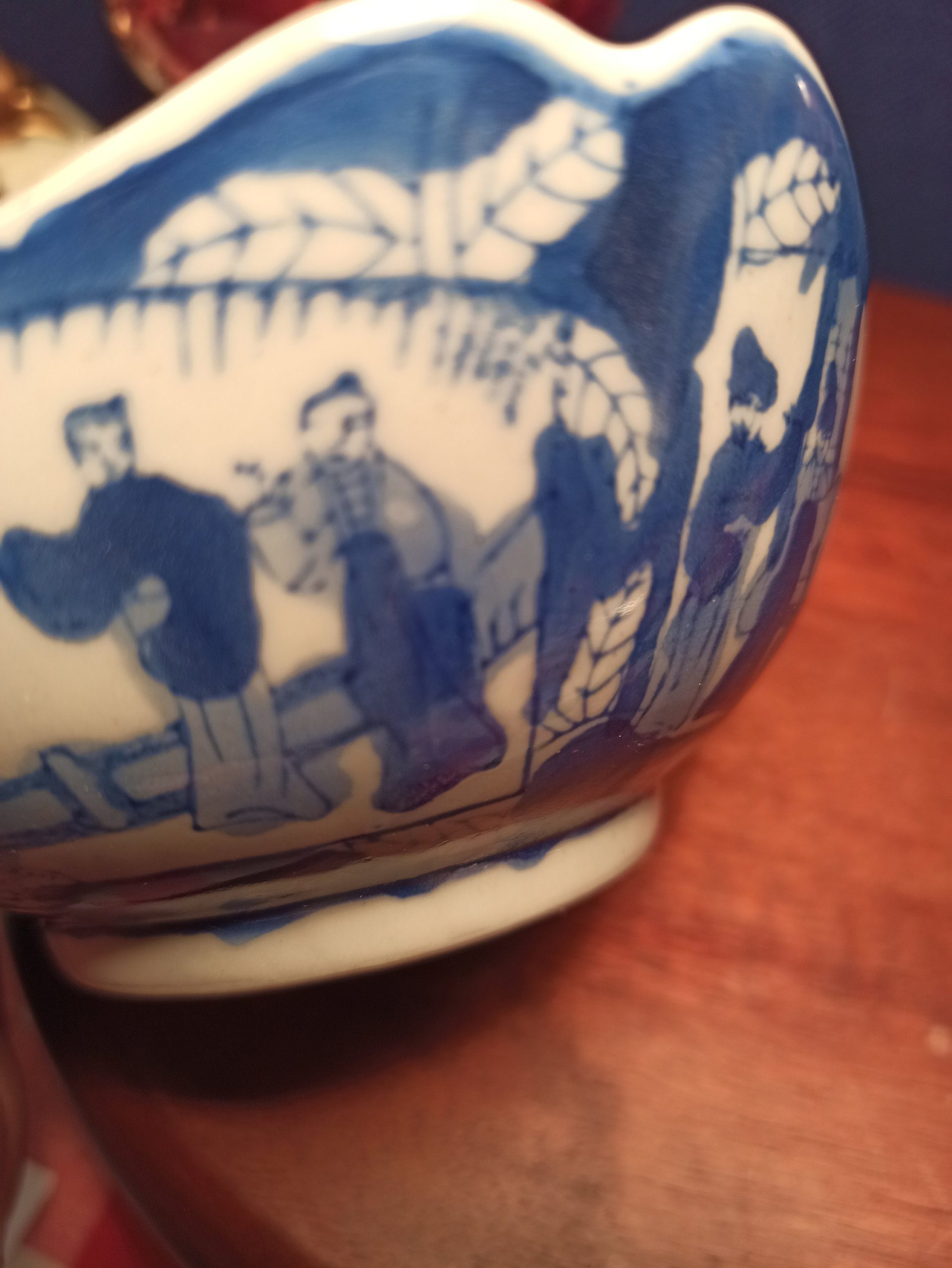 Chinese Blue and White Decorative Bowl. c1950s. Excellent Condition. - Image 3