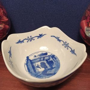 Chinese Blue and White Decorative Bowl. c1950s. Excellent Condition.