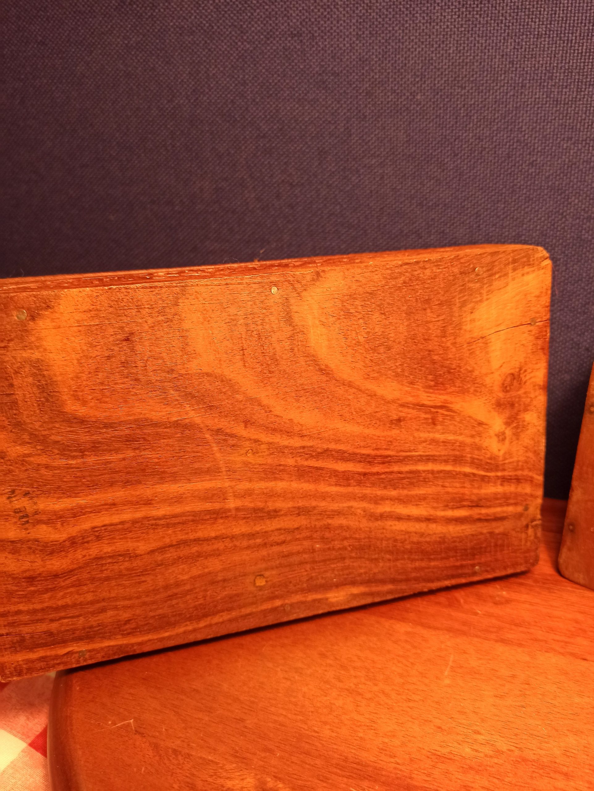 Pair of Carved Wooden Jewellery Boxes With Mother of Pearl Inlay. Good Condition. - Image 6