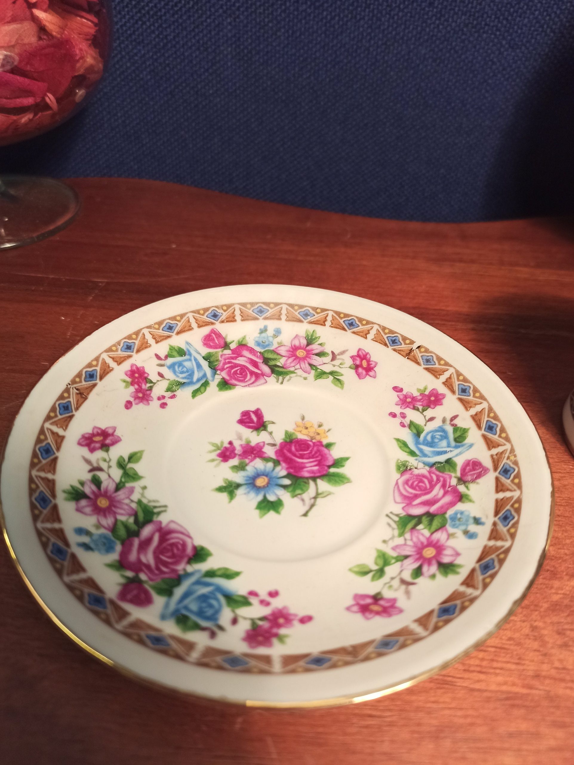 Miniature Floral Cup and Saucer Duo. Excellent Condition. - Image 5