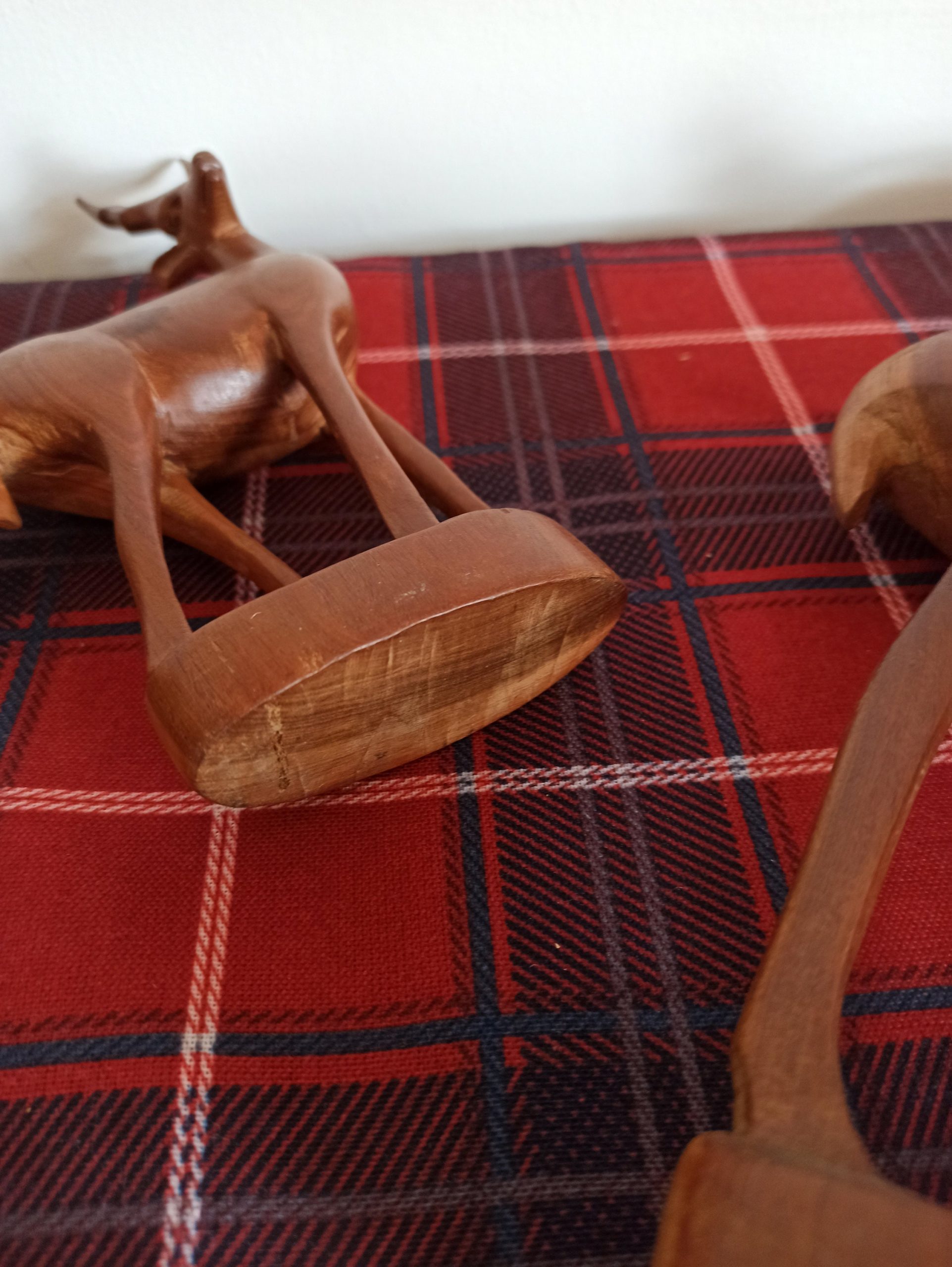Vintage Two Wooden Antelope Ornaments. - Image 8
