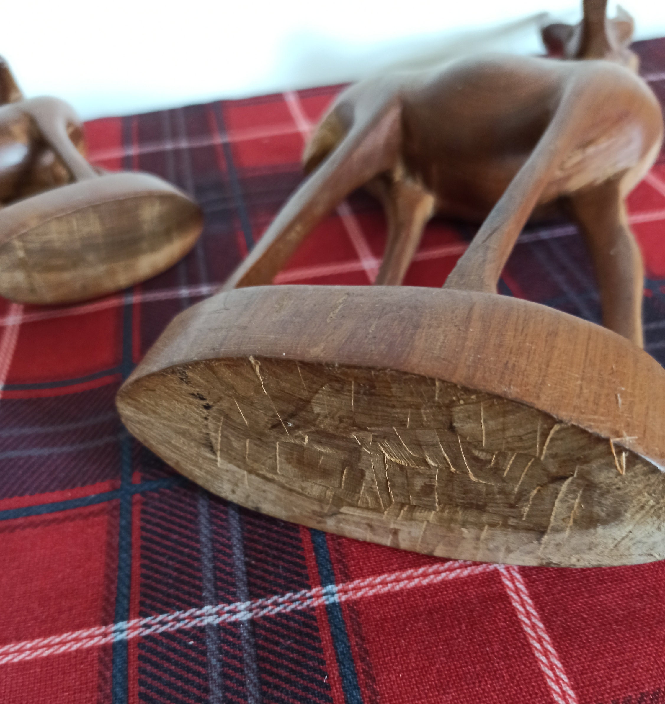 Vintage Two Wooden Antelope Ornaments. - Image 7