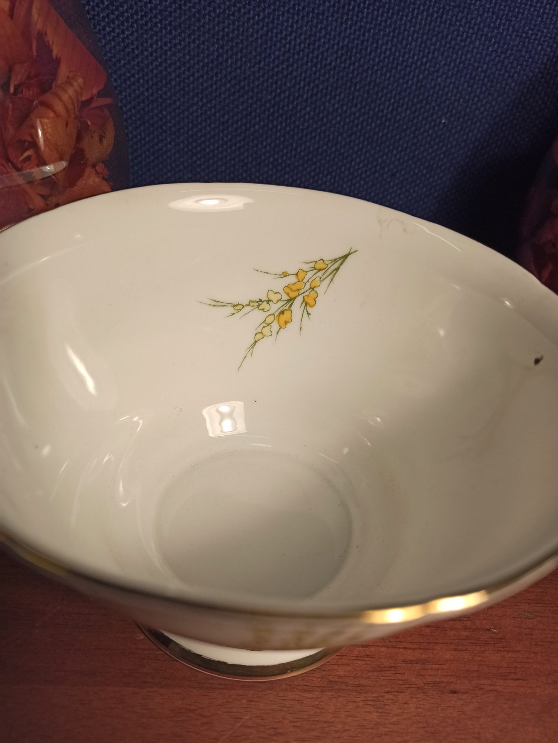 Royal Staffordshire 1950s Hand Painted Sugar Bowl From The Broome Collection. Bone China. Excellent Condition. - Image 4