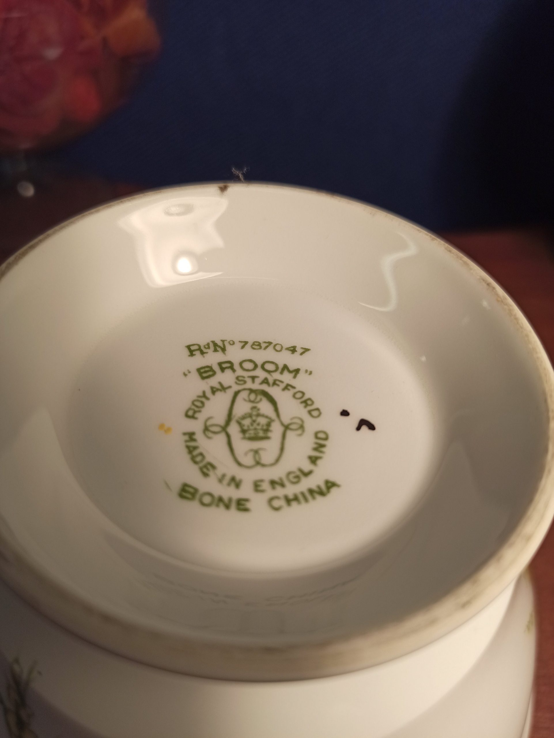 Royal Staffordshire 1950s Hand Painted Sugar Bowl From The Broome Collection. Bone China. Excellent Condition. - Image 7
