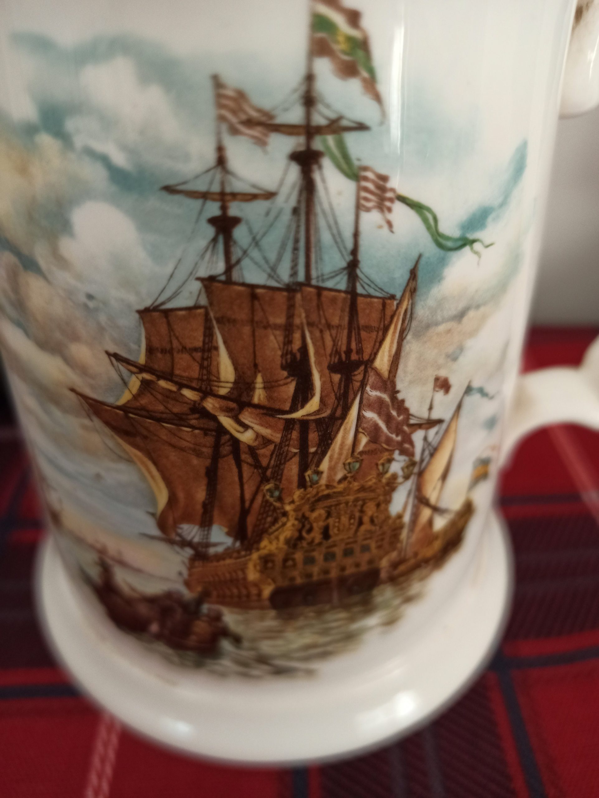 Milldale Bone Decorative China Tankard. Very Good Condition. - Image 2