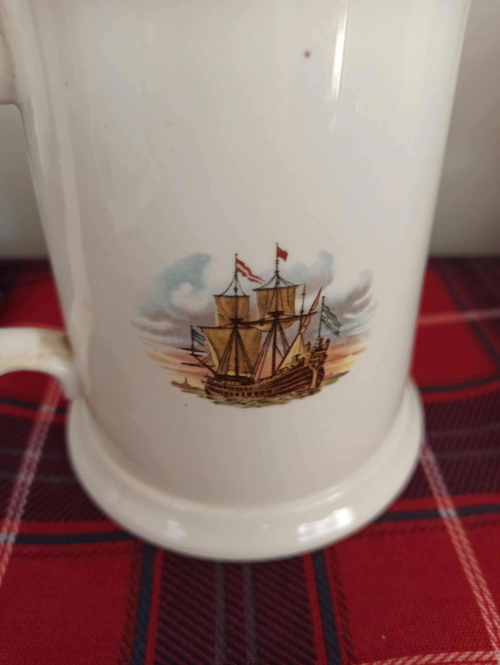 Milldale Bone Decorative China Tankard. Very Good Condition. - Image 5