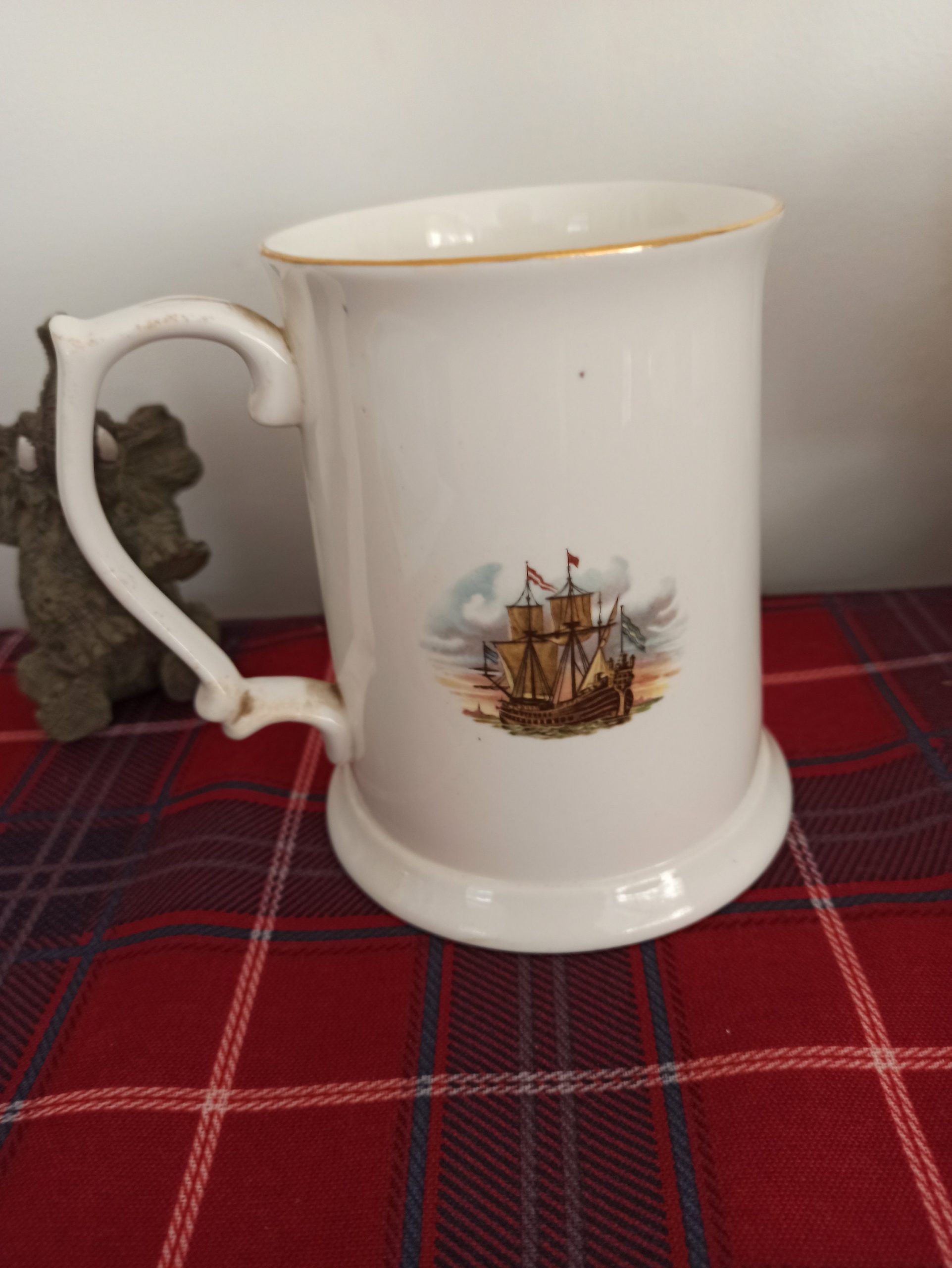 Milldale Bone Decorative China Tankard. Very Good Condition. - Image 6