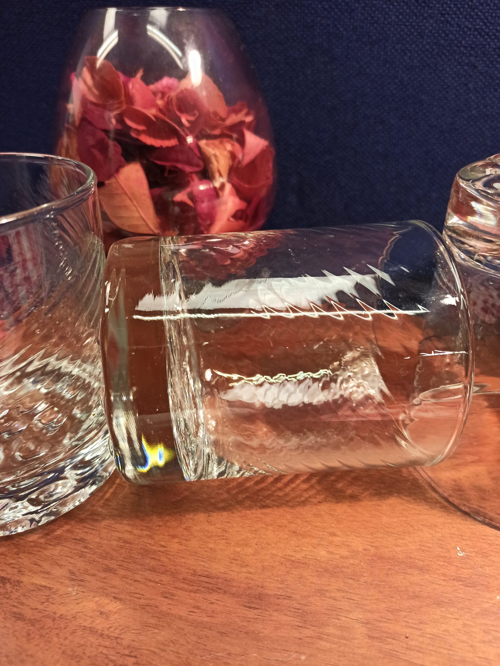 Set of Three Lead Crystal Glass Whiskey Tumblers. Excellent Condition. - Image 6
