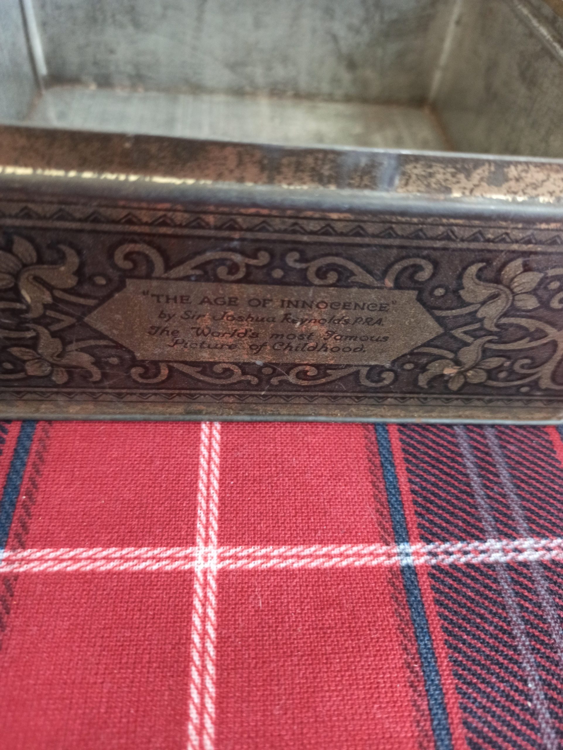 Vintage Thornes Toffee Tin. 'The Age of Innocence'. - Image 9