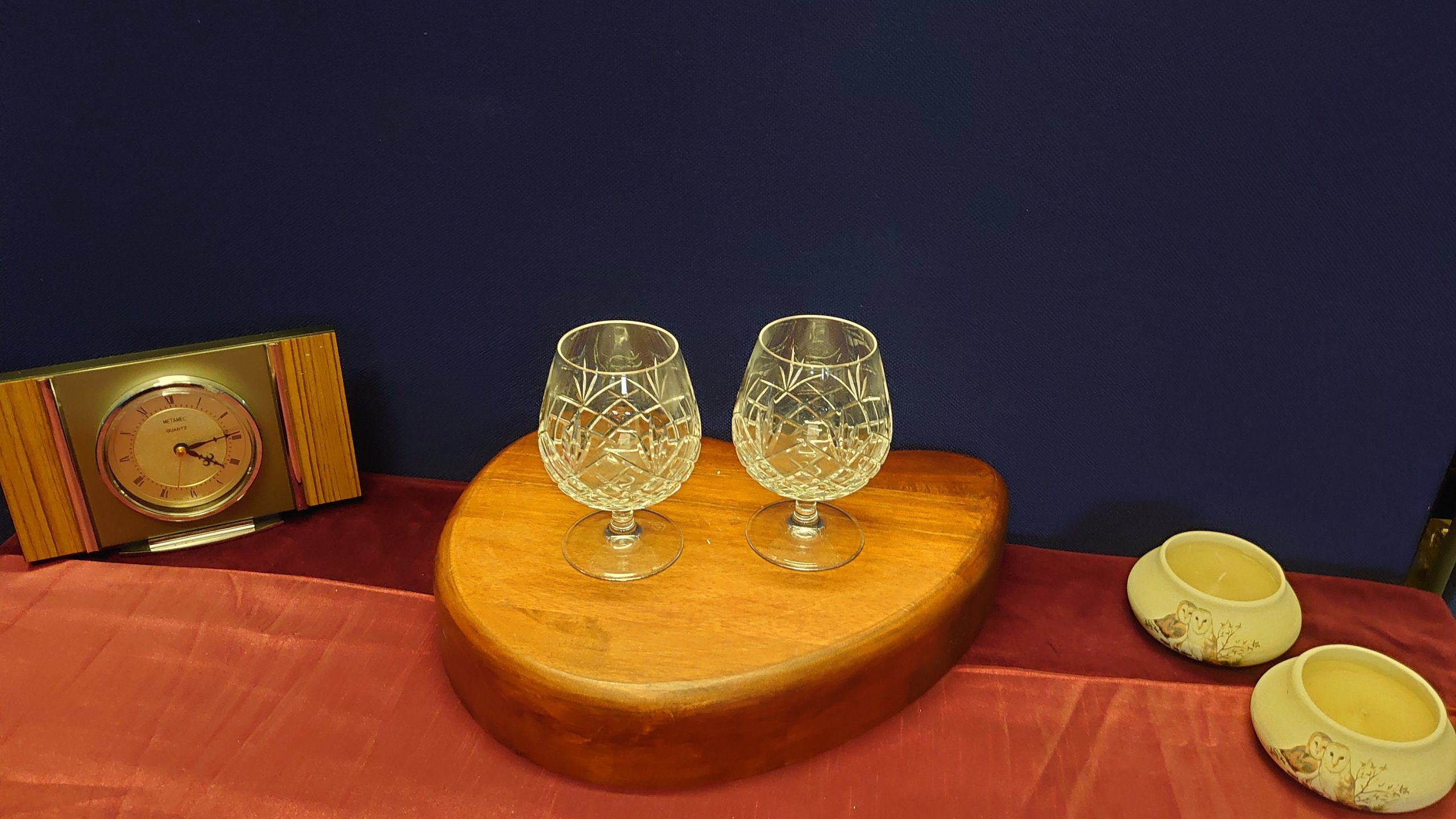 Two Royal Crystal Rock Brandy Glasses - 8.5cm in diameter, 12.5cm in height - Very Good condition - Image 3