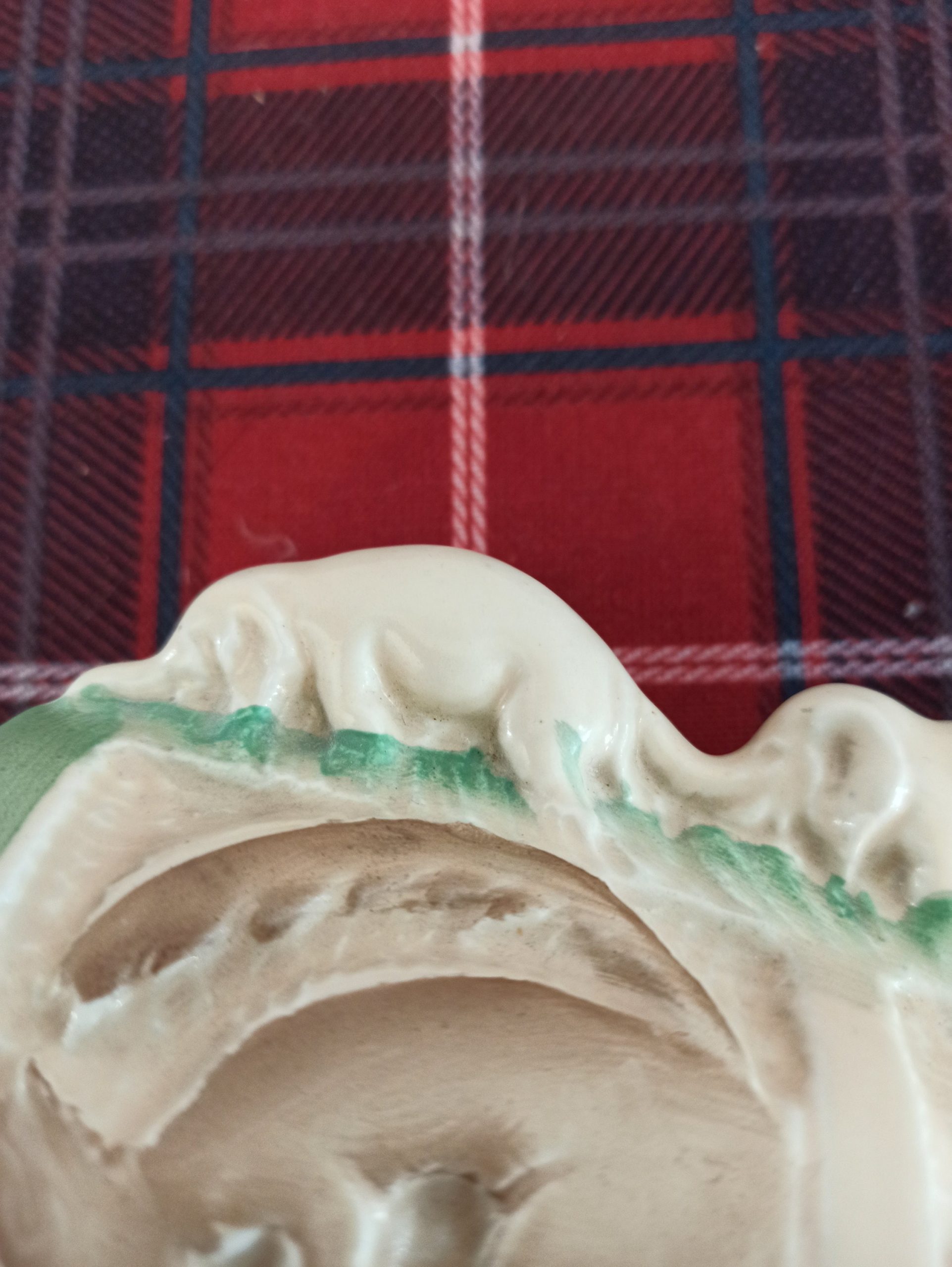Vintage Wall Vase. Burleigh Ware, Burslem. Squirrels and Elephants. Very Good Condition. - Image 3