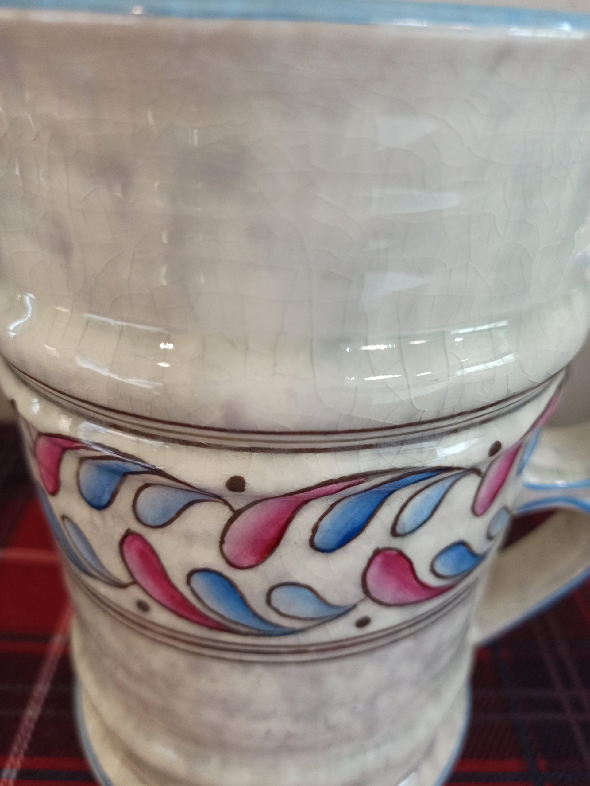 Charlotte Rhead Double Handled Vase. Crown Ducal. 1930s. 18.5cm x 13.5cm. - Image 3