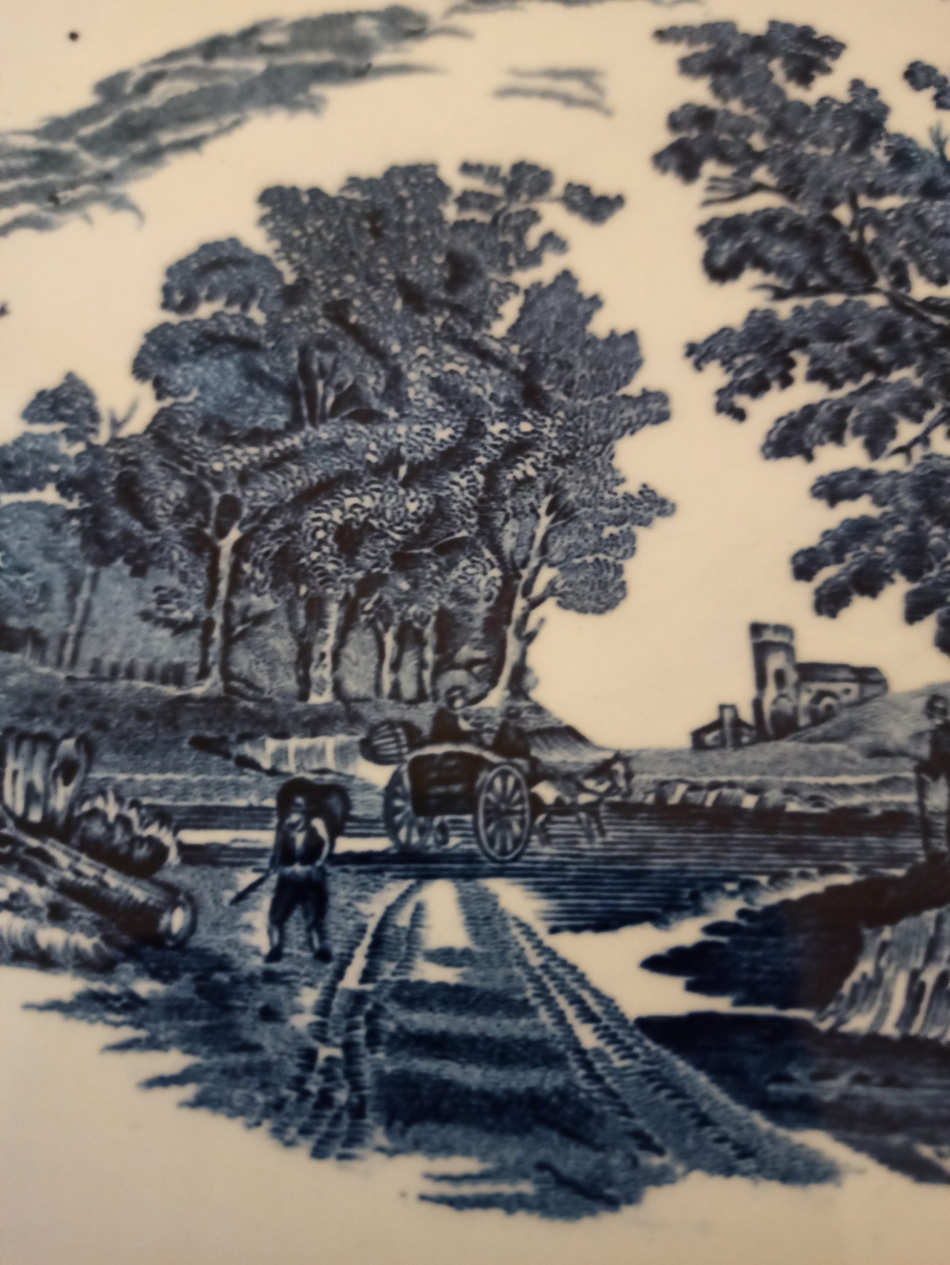 Olde England Royal Tudor Blue and White Serving Platter. - Image 8
