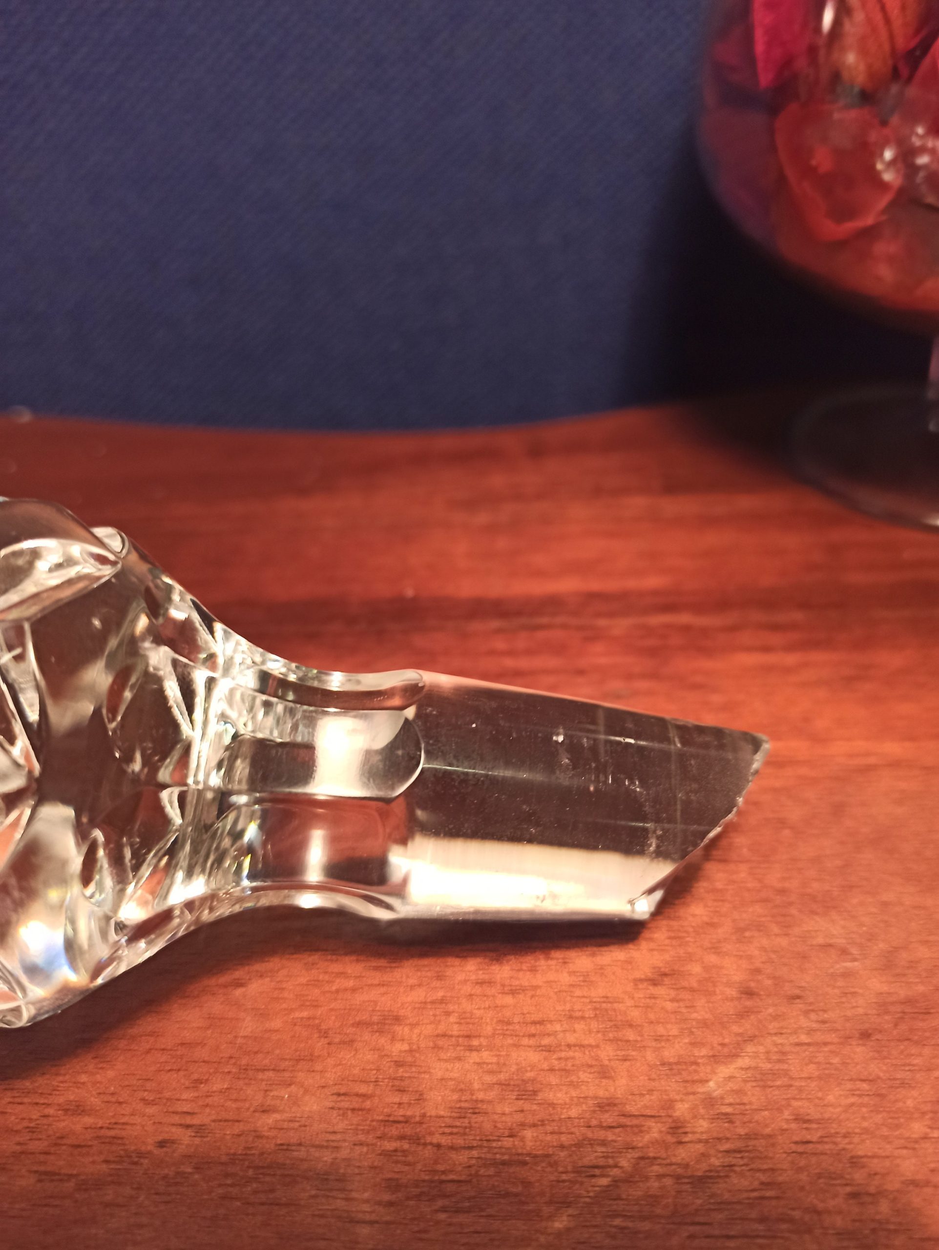 Vintage Square Cut Crystal Whiskey Decanter. - Image 8