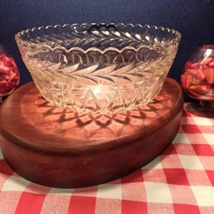 Very Large Glass Fruit Bowl. Good Condition.