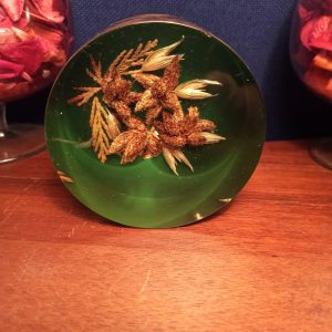 Scottish Green Paperweight.