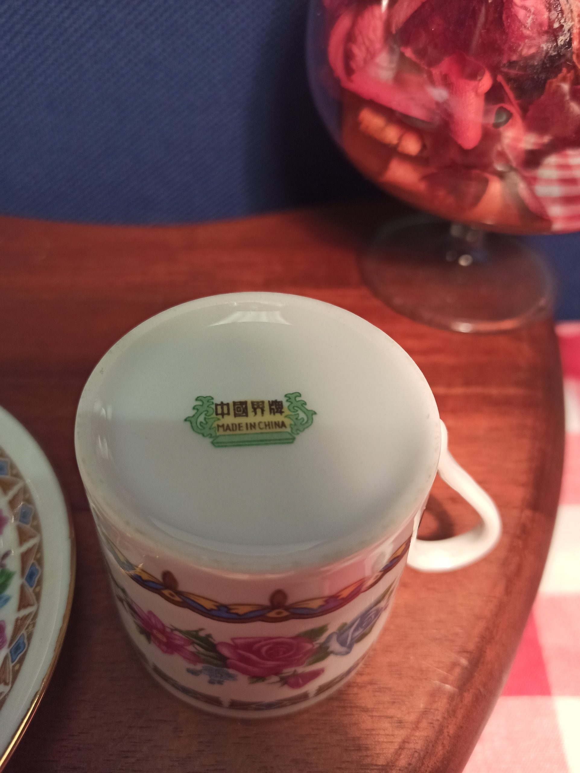Miniature Floral Cup and Saucer Duo. Excellent Condition. - Image 7