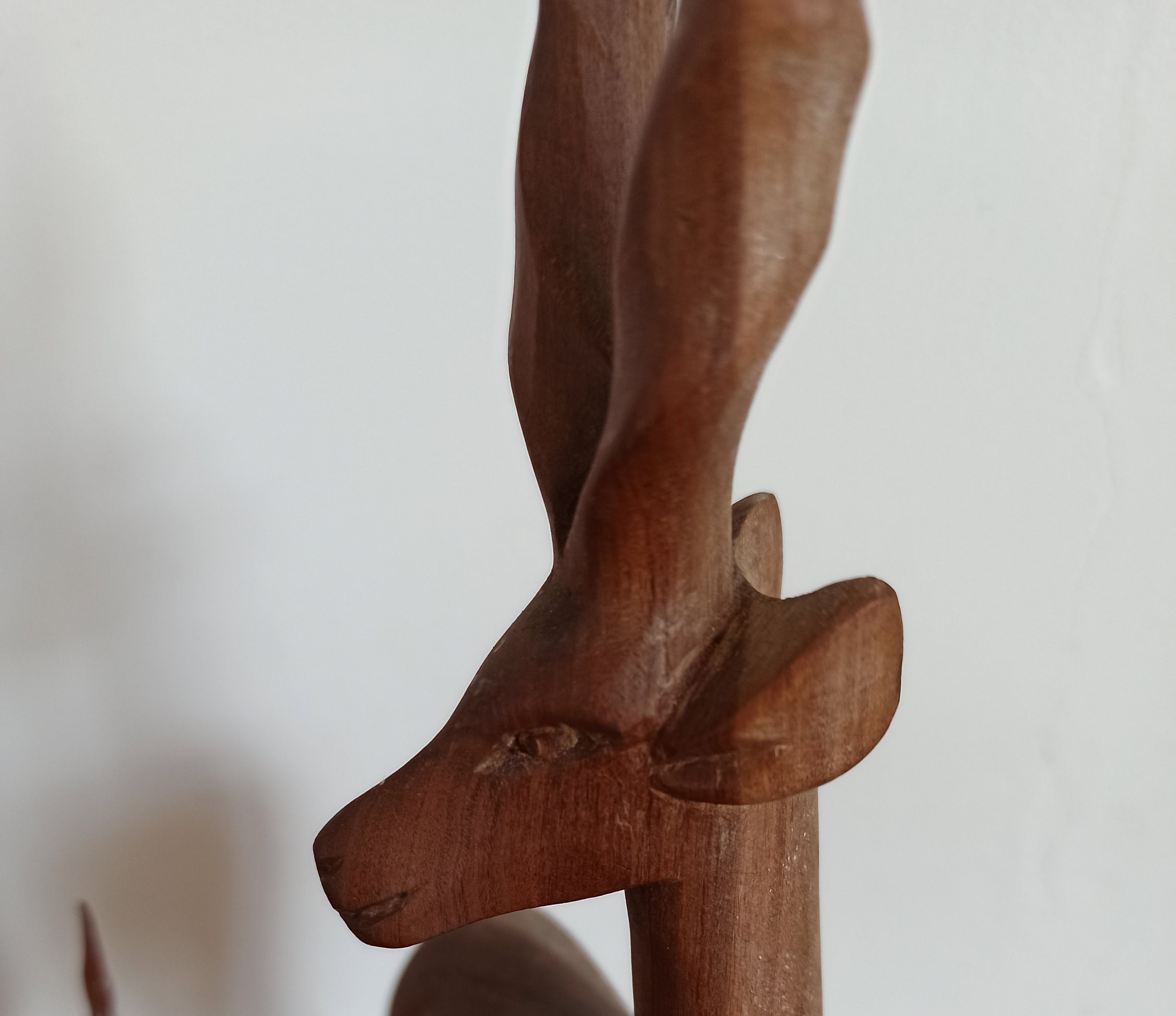 Vintage Two Wooden Antelope Ornaments. - Image 10
