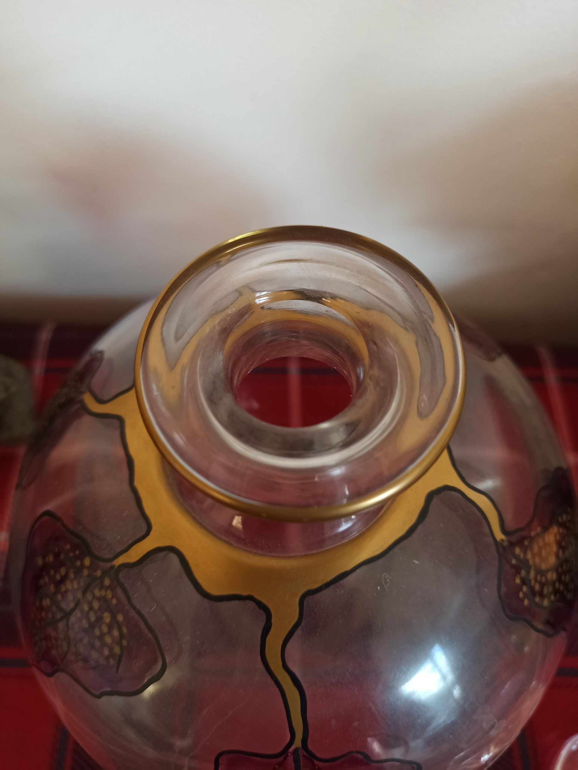 Ichendorf (W Germany) Hand Painted Glass Decanter. Excellent Condition. - Image 7