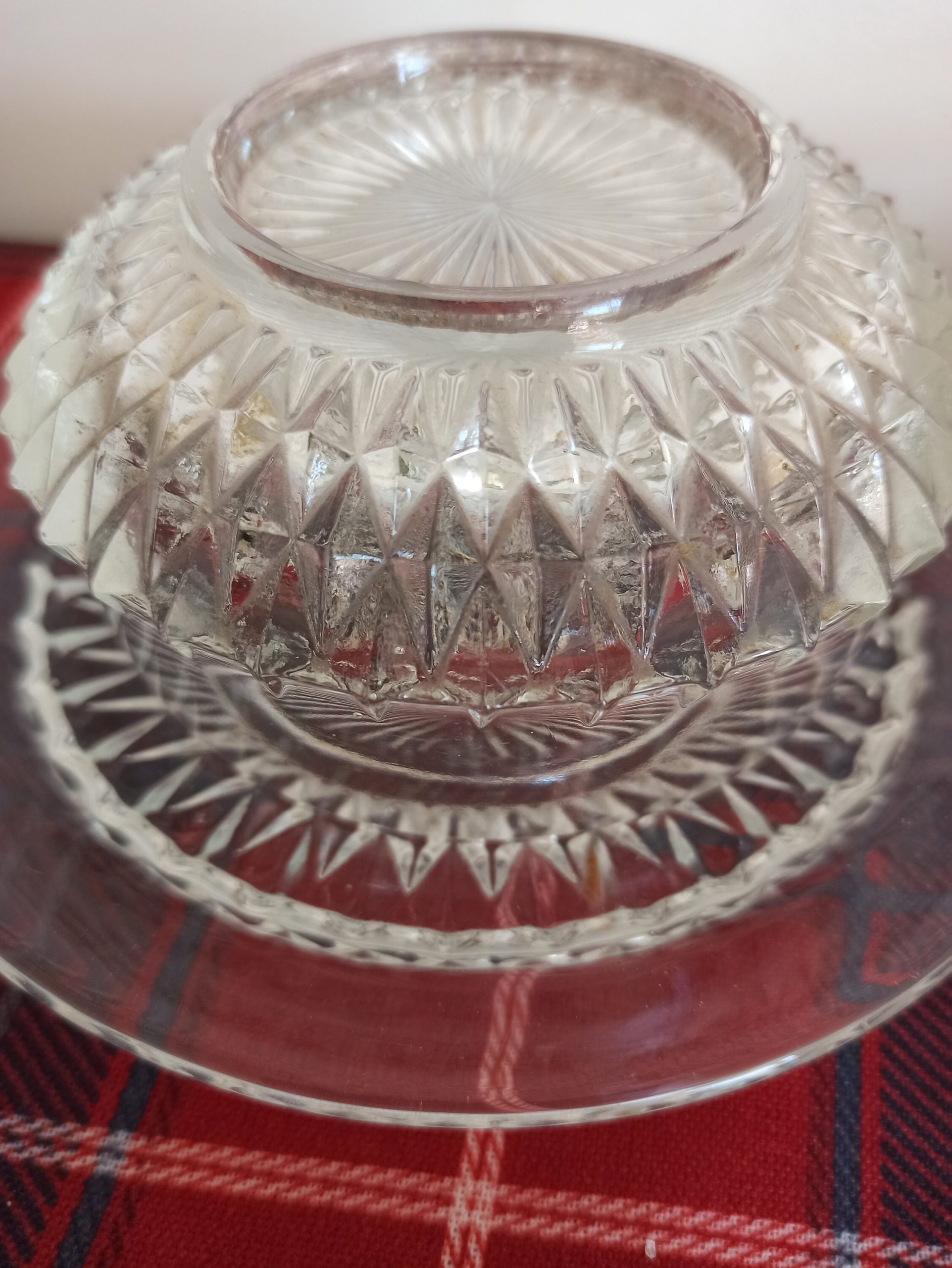Pair of Glass Dessert Dishes with Plates. - Image 9