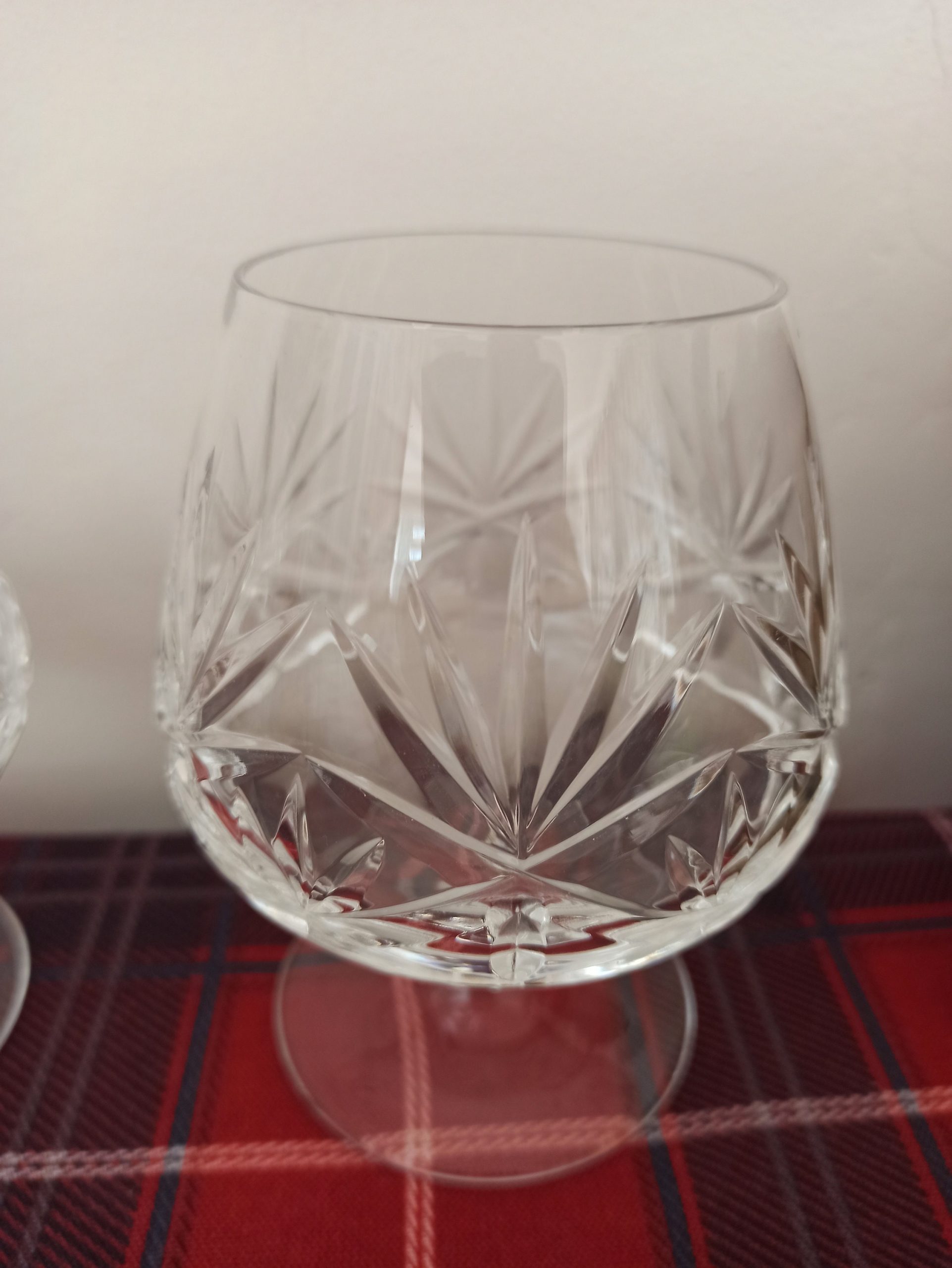Set of Two Lead Crystal Brandy Glasses. Excellent Condition. - Image 3