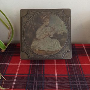 Vintage Thornes Toffee Tin. 'The Age of Innocence'.