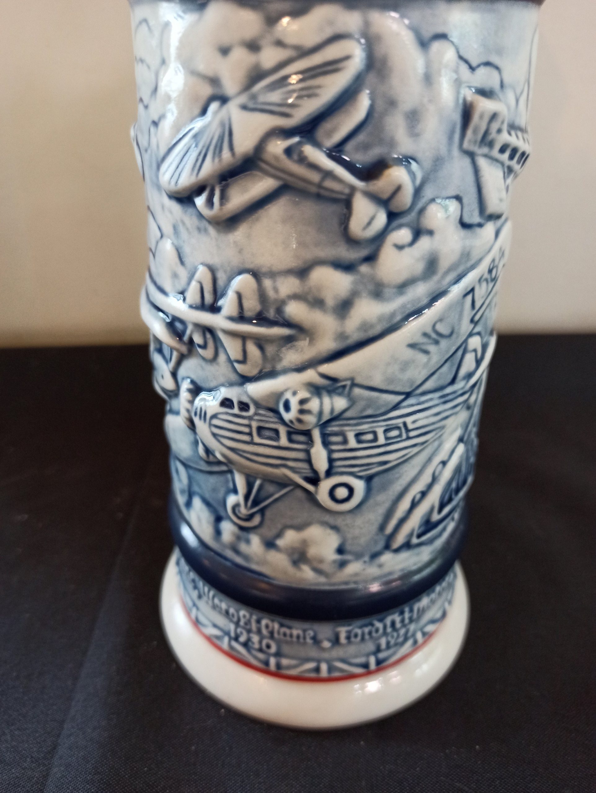 Vintage, Collectors 1981 Avon Beer Stein. Very Good Condition. Commemorating Aviation. - Image 10