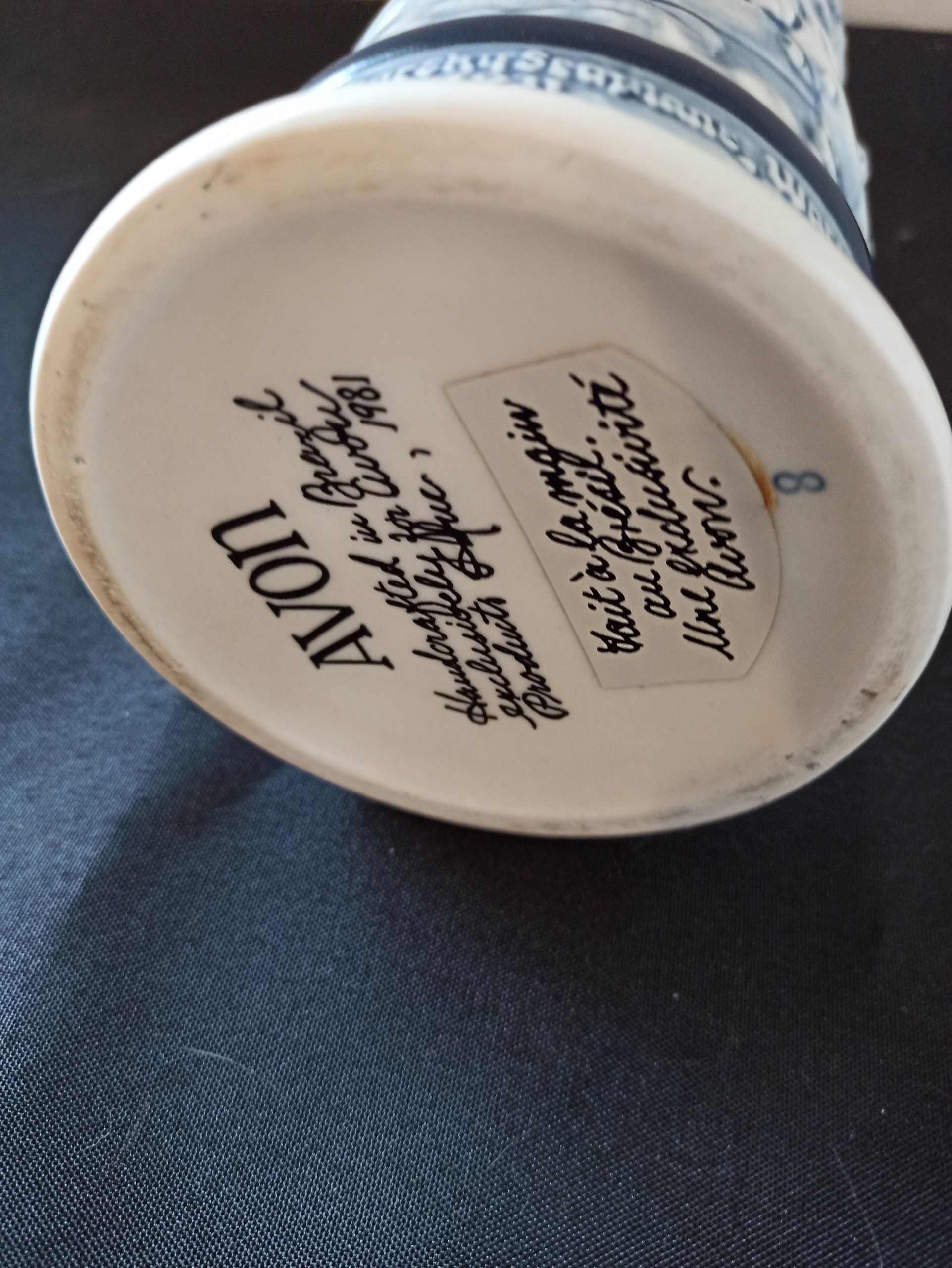 Vintage, Collectors 1981 Avon Beer Stein. Very Good Condition. Commemorating Aviation. - Image 6