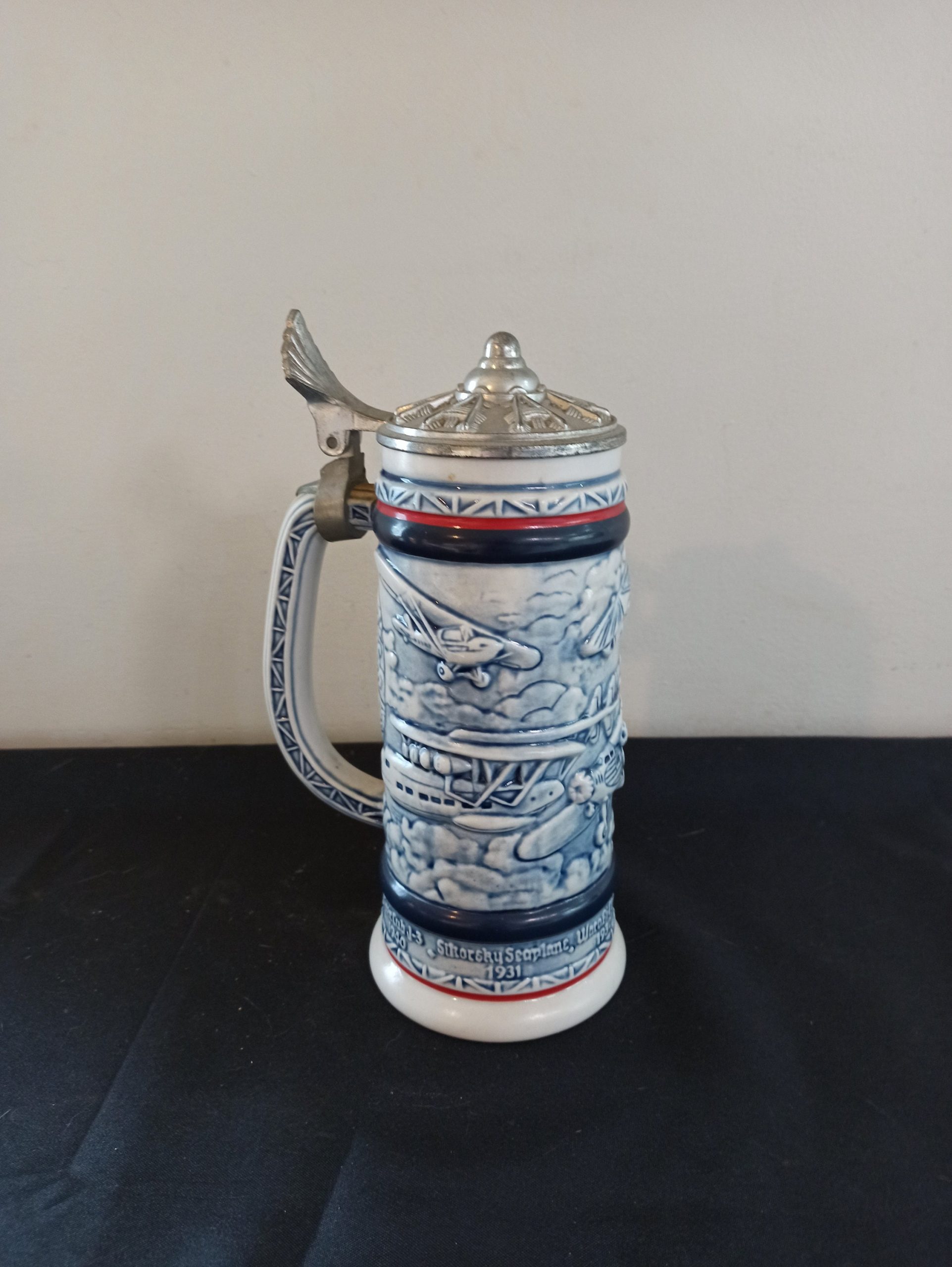 Vintage, Collectors 1981 Avon Beer Stein. Very Good Condition. Commemorating Aviation.