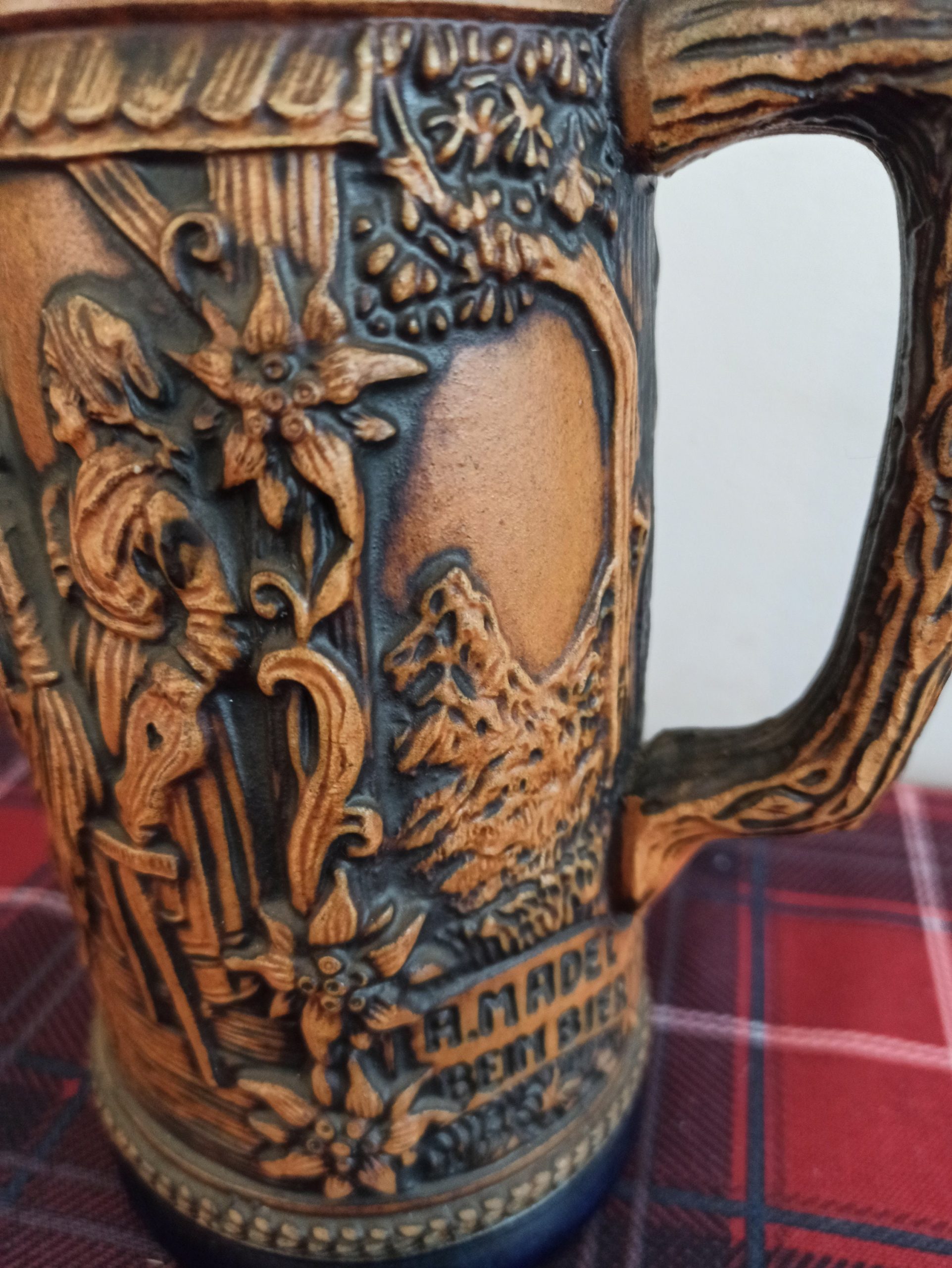 Vintage Beer Stein. A Madel Bier Stein. Excellent Condition. - Image 6