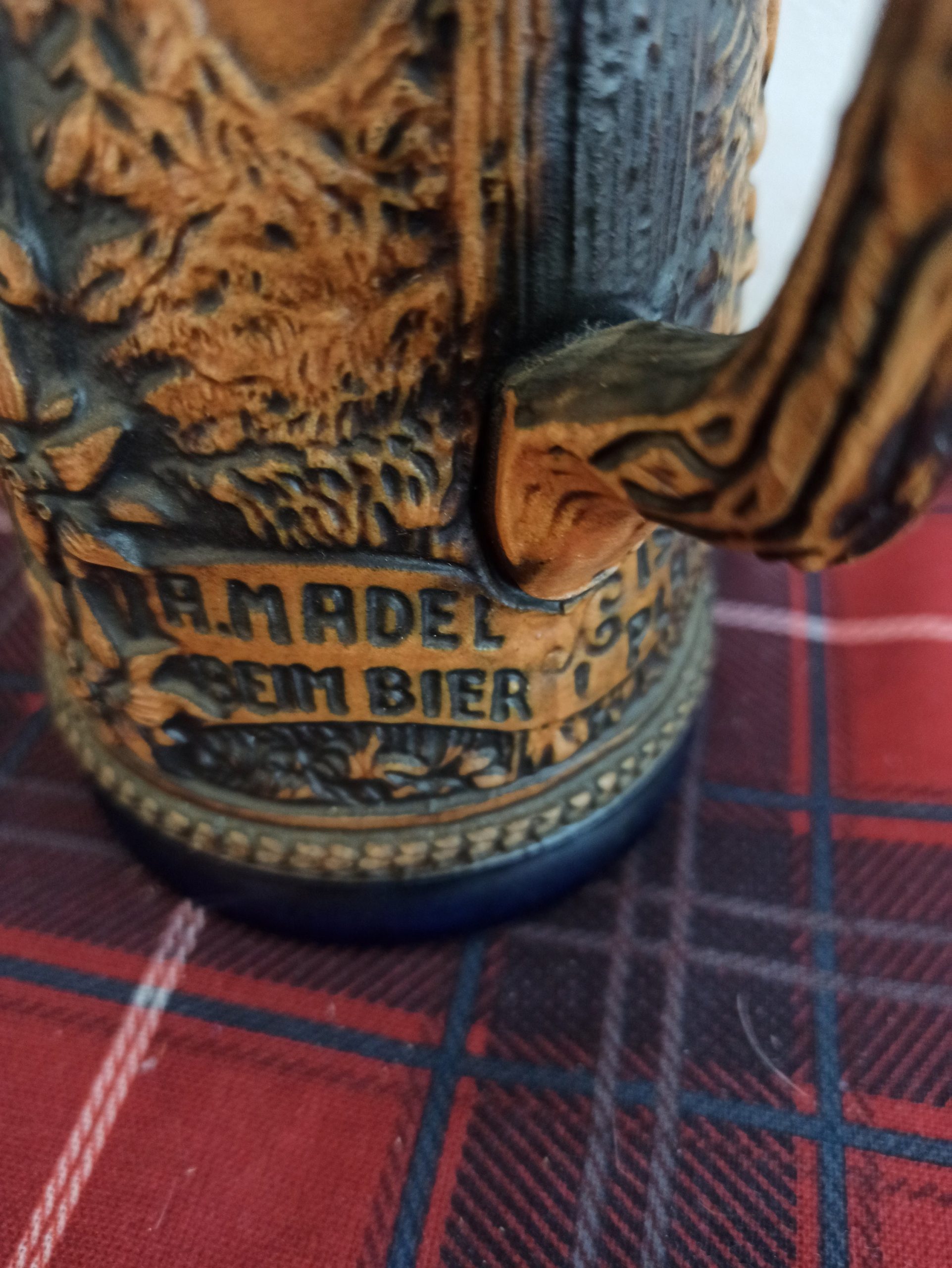 Vintage Beer Stein. A Madel Bier Stein. Excellent Condition. - Image 7