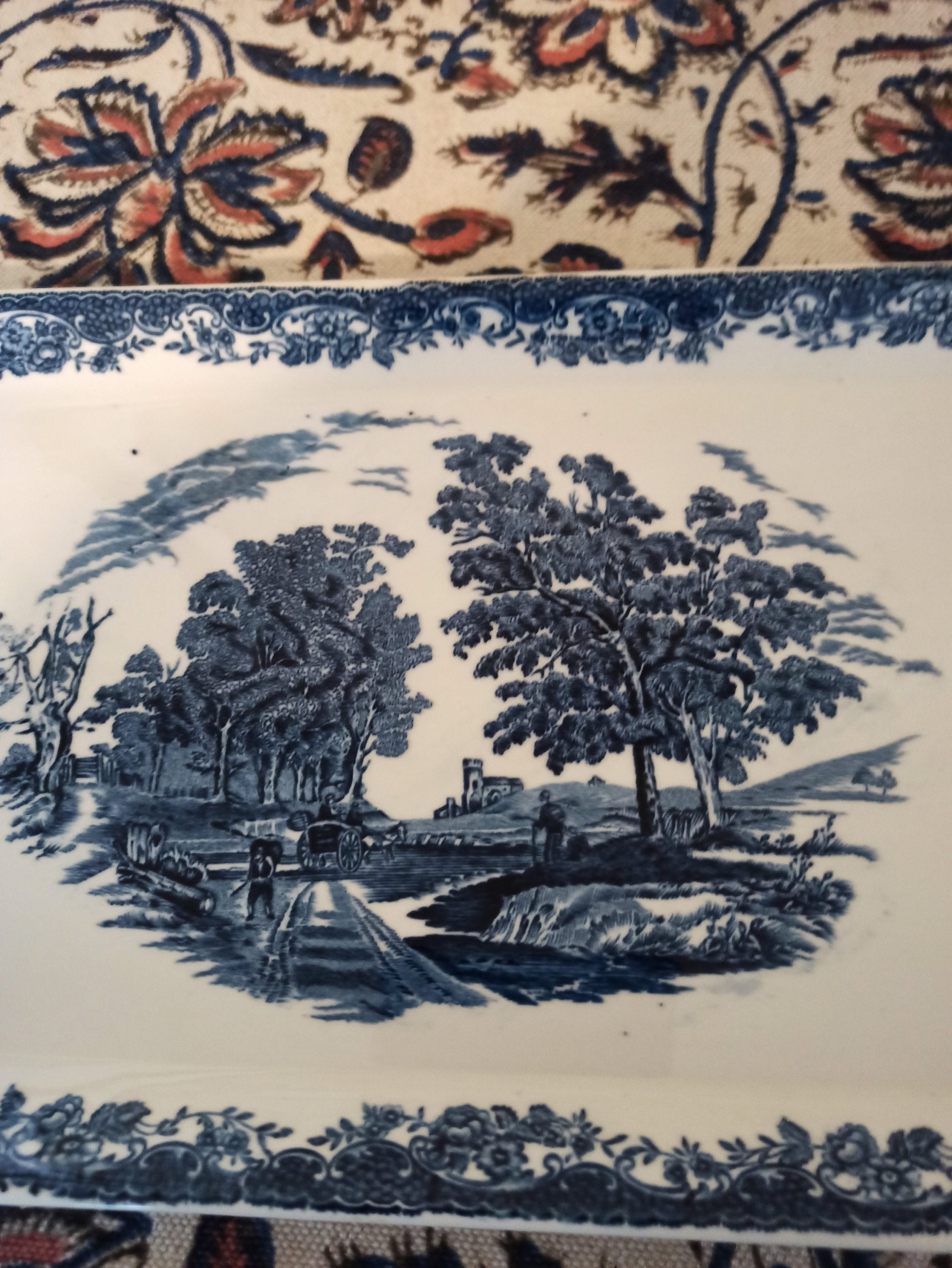 Olde England Royal Tudor Blue and White Serving Platter. - Image 2