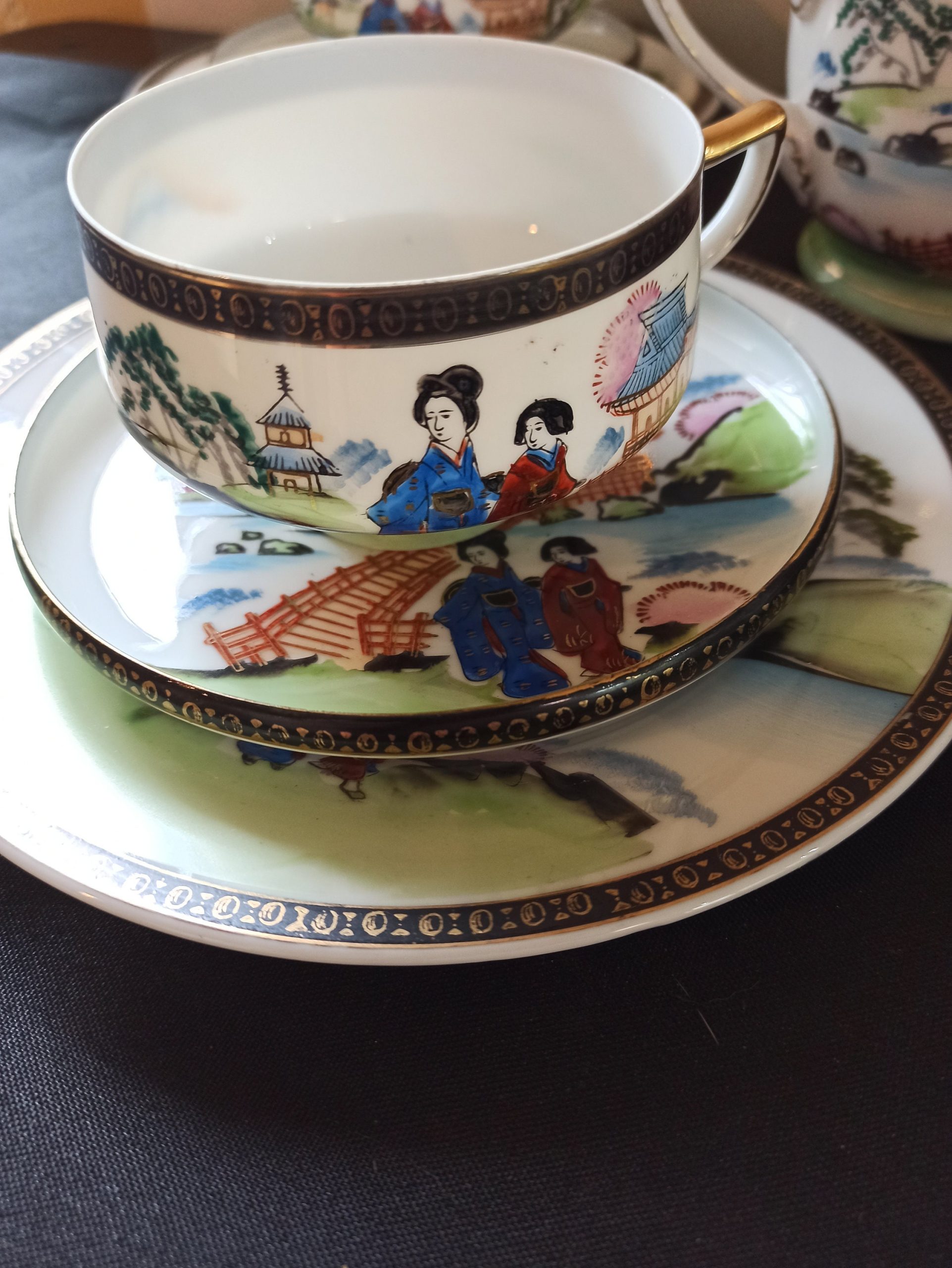 Vintage Japanese Tea Set. 21 Piece. - Image 2