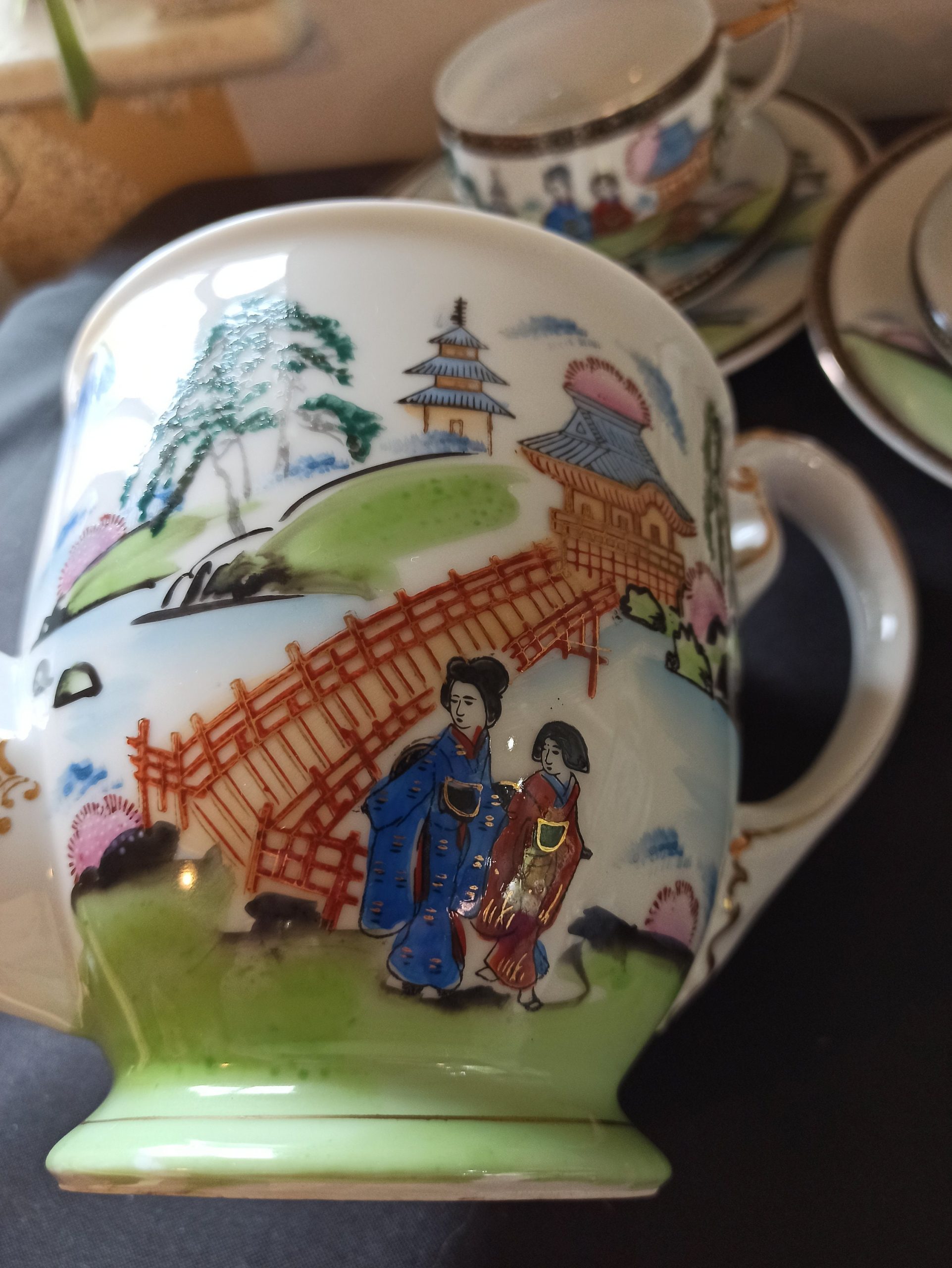 Vintage Japanese Tea Set. 21 Piece. - Image 8