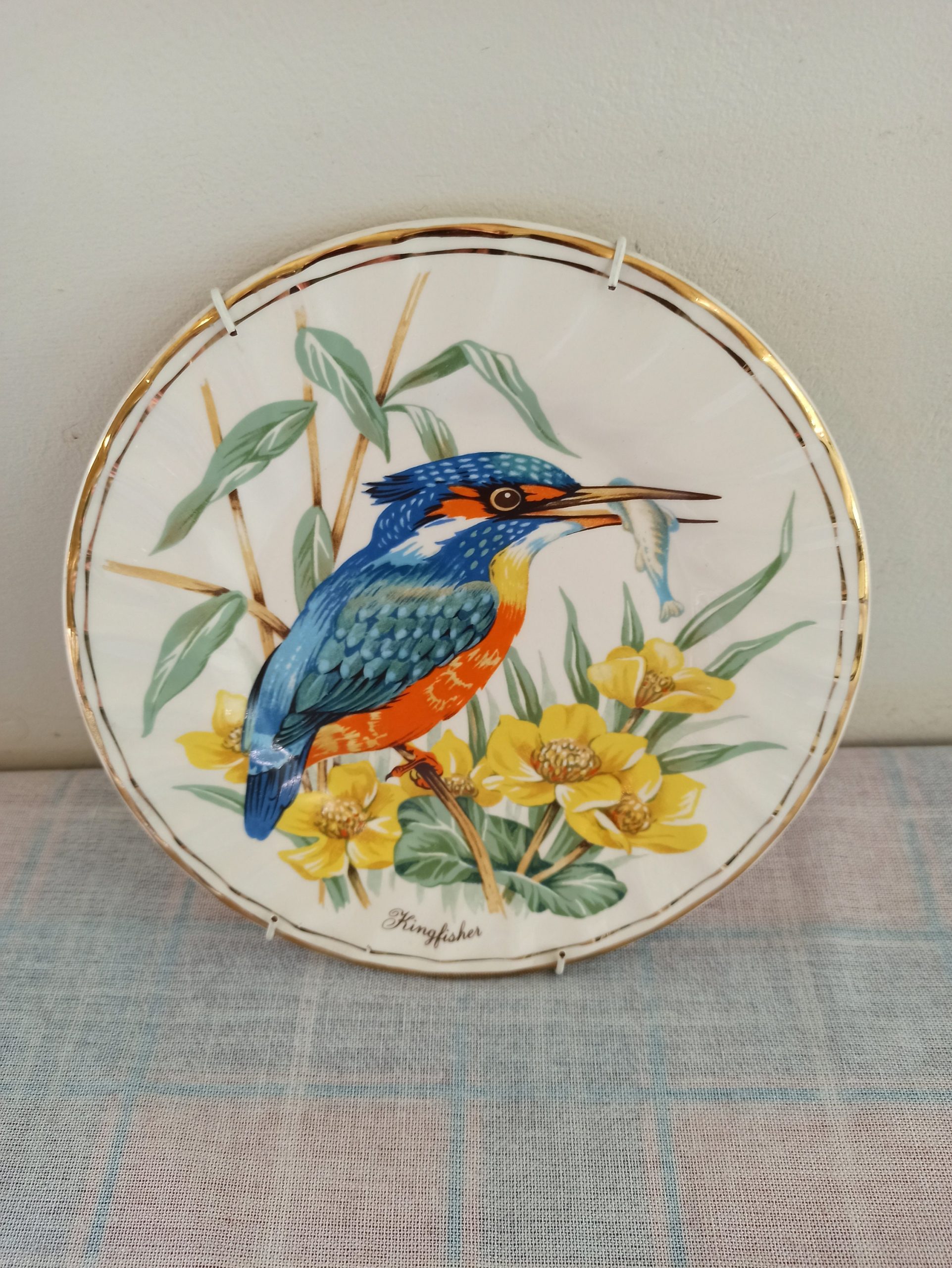 Vintage Kingfisher Wall Plate By Churchills of England. Very Good Condition. - Image 2
