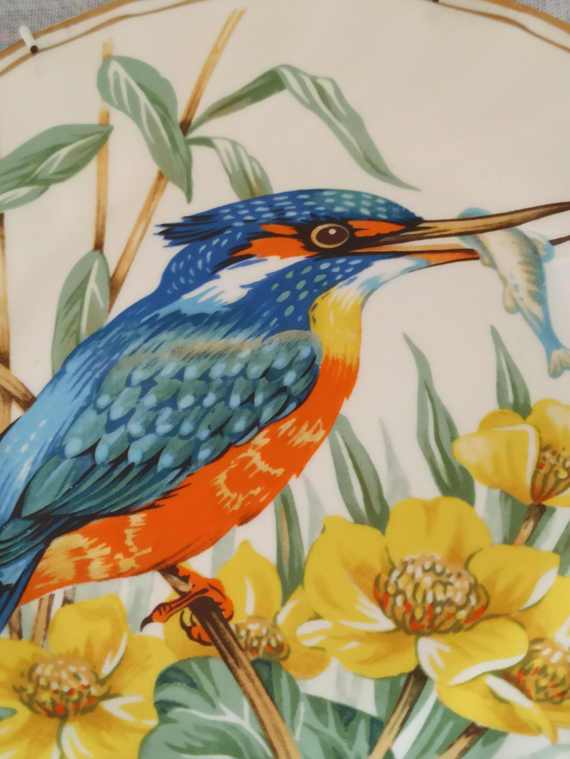 Vintage Kingfisher Wall Plate By Churchills of England. Very Good Condition. - Image 7