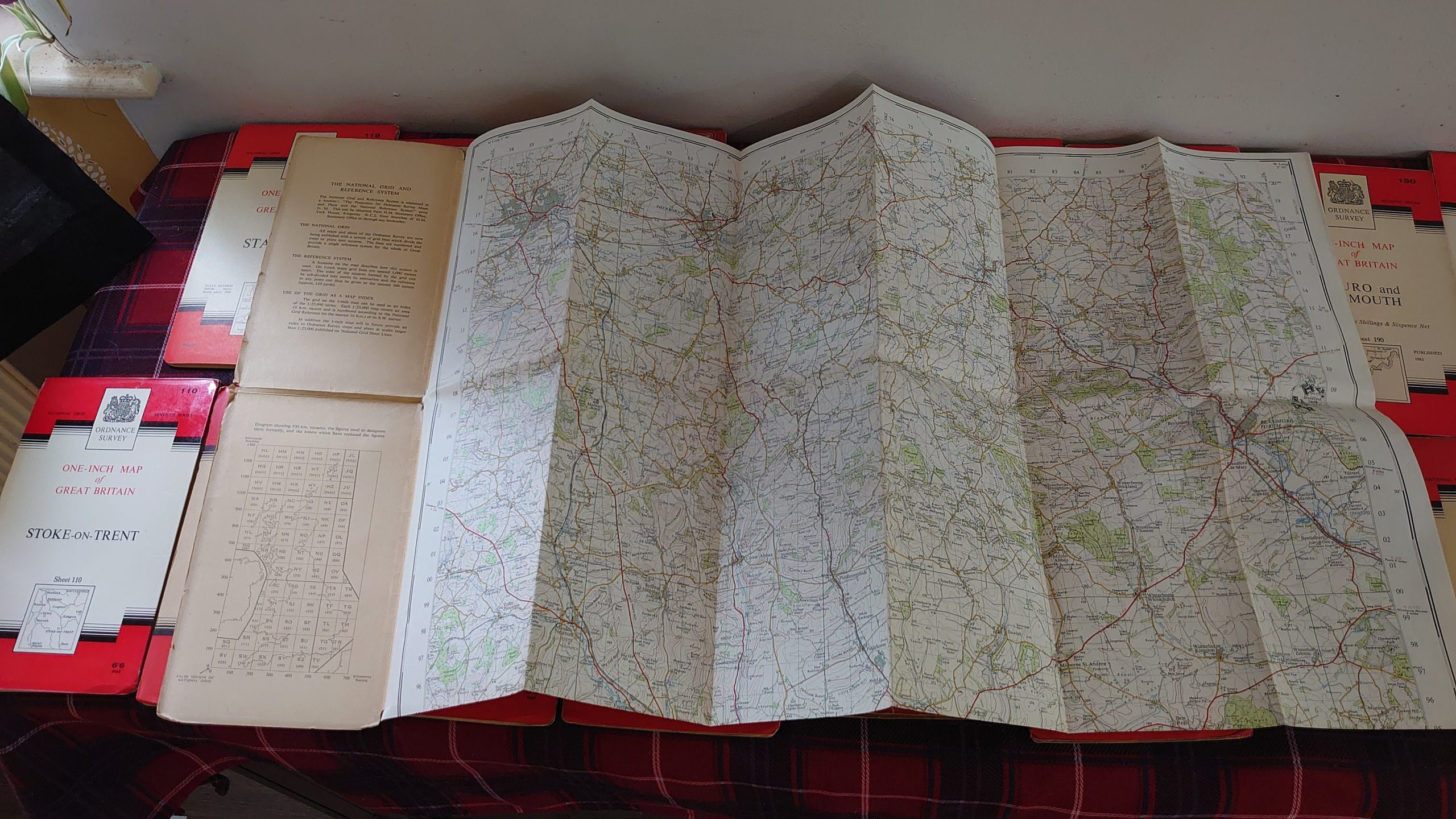 Collection of 22 Vintage 1950s 1" Inch Maps of the UK - Great addition to map collection! - Map Lovers! - Image 5