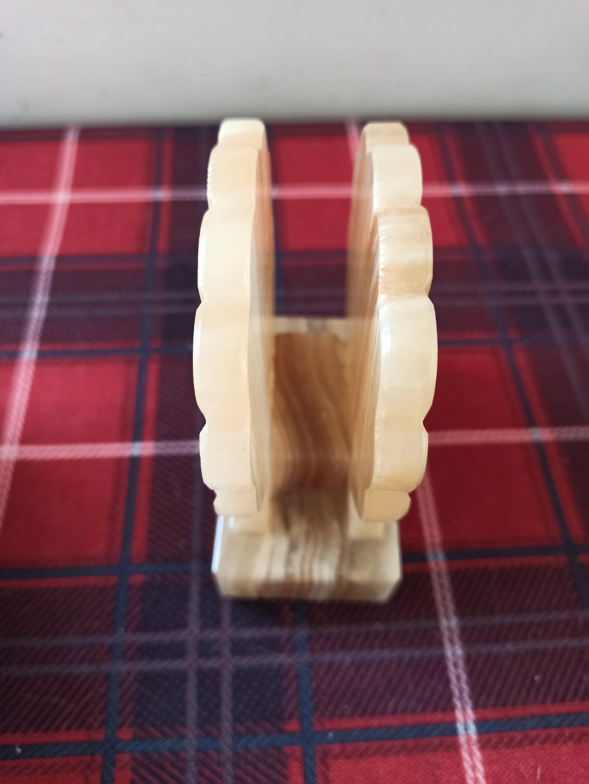 Vintage Ornamental Marble Vase And Ornamental Marble Letter Rack. - Image 8