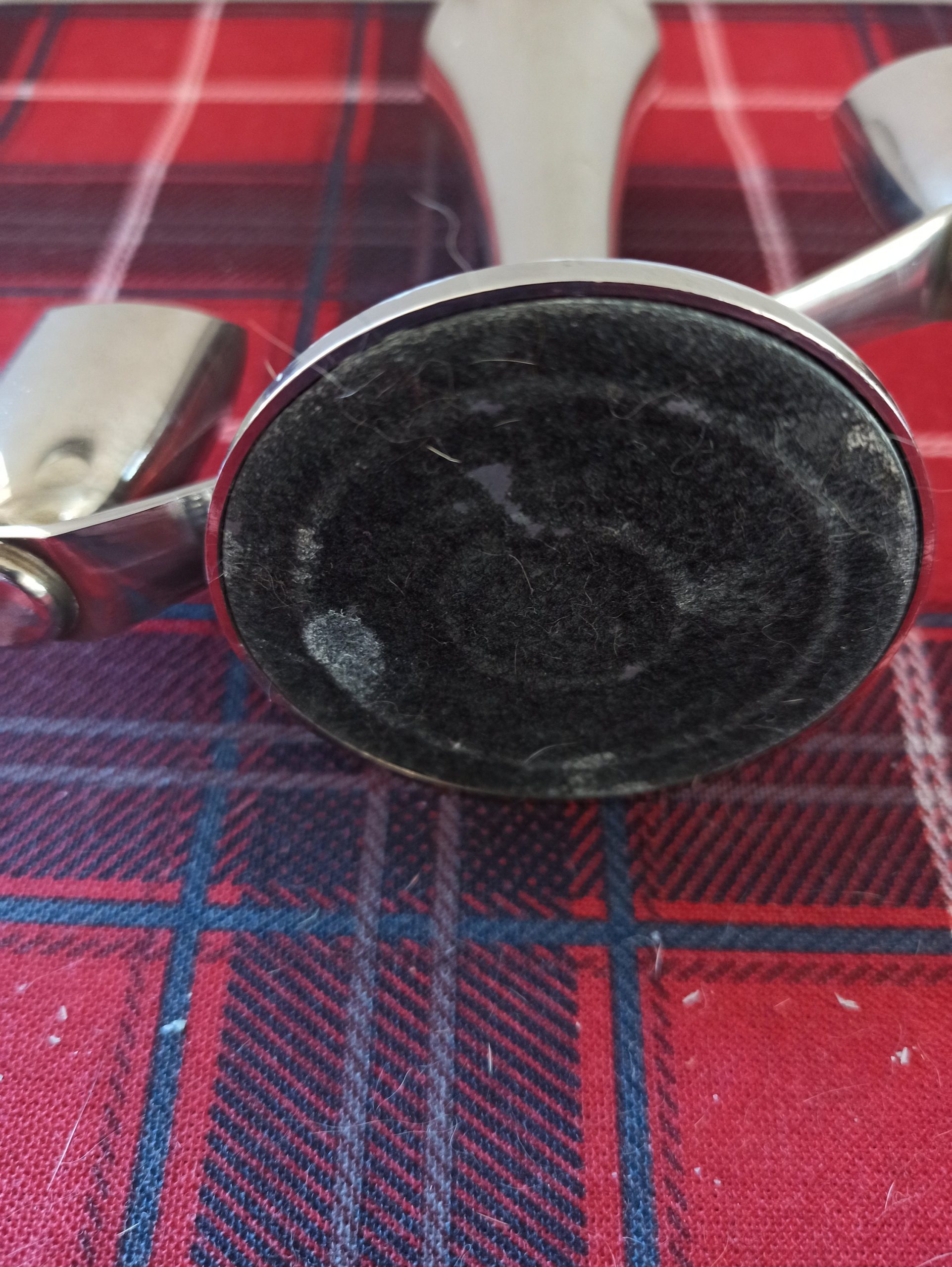 Metal Trio candlestick. Very Good Condition. - Image 6