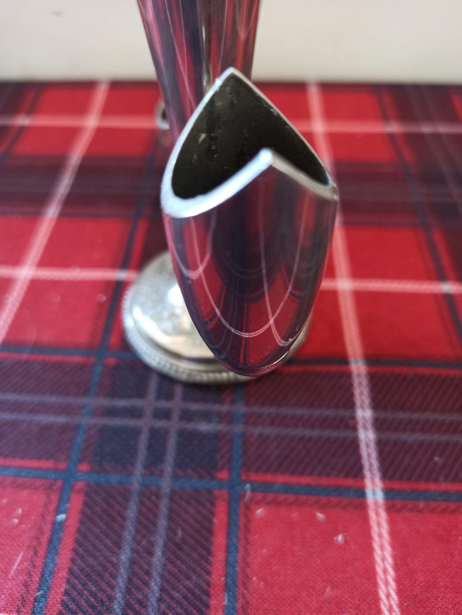 Metal Trio candlestick. Very Good Condition. - Image 8