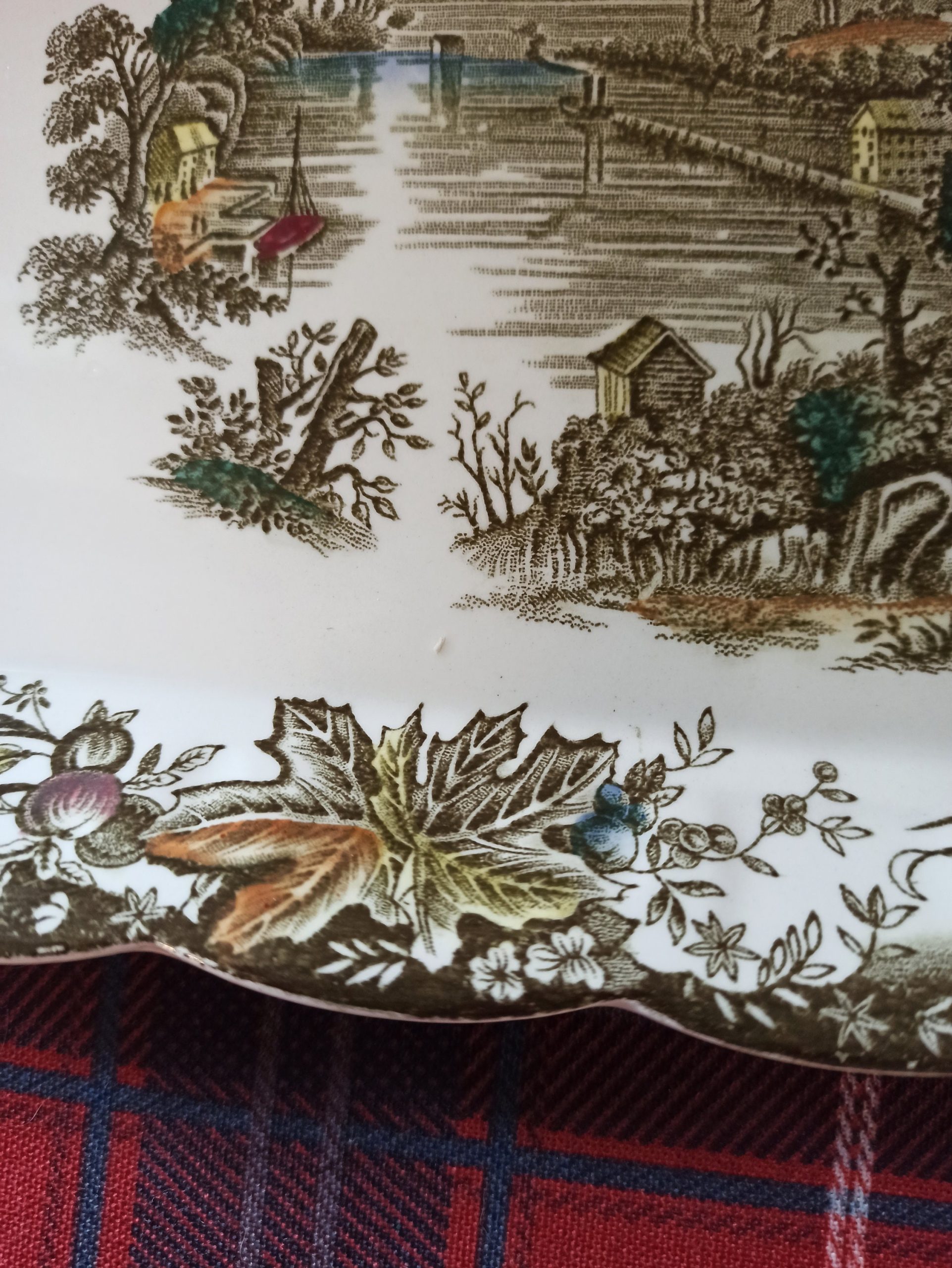Ridgeway Decorative Sandwich / Cake Serving Plate. Excellent Condition. Hallowell Bay of Quinte. - Image 5