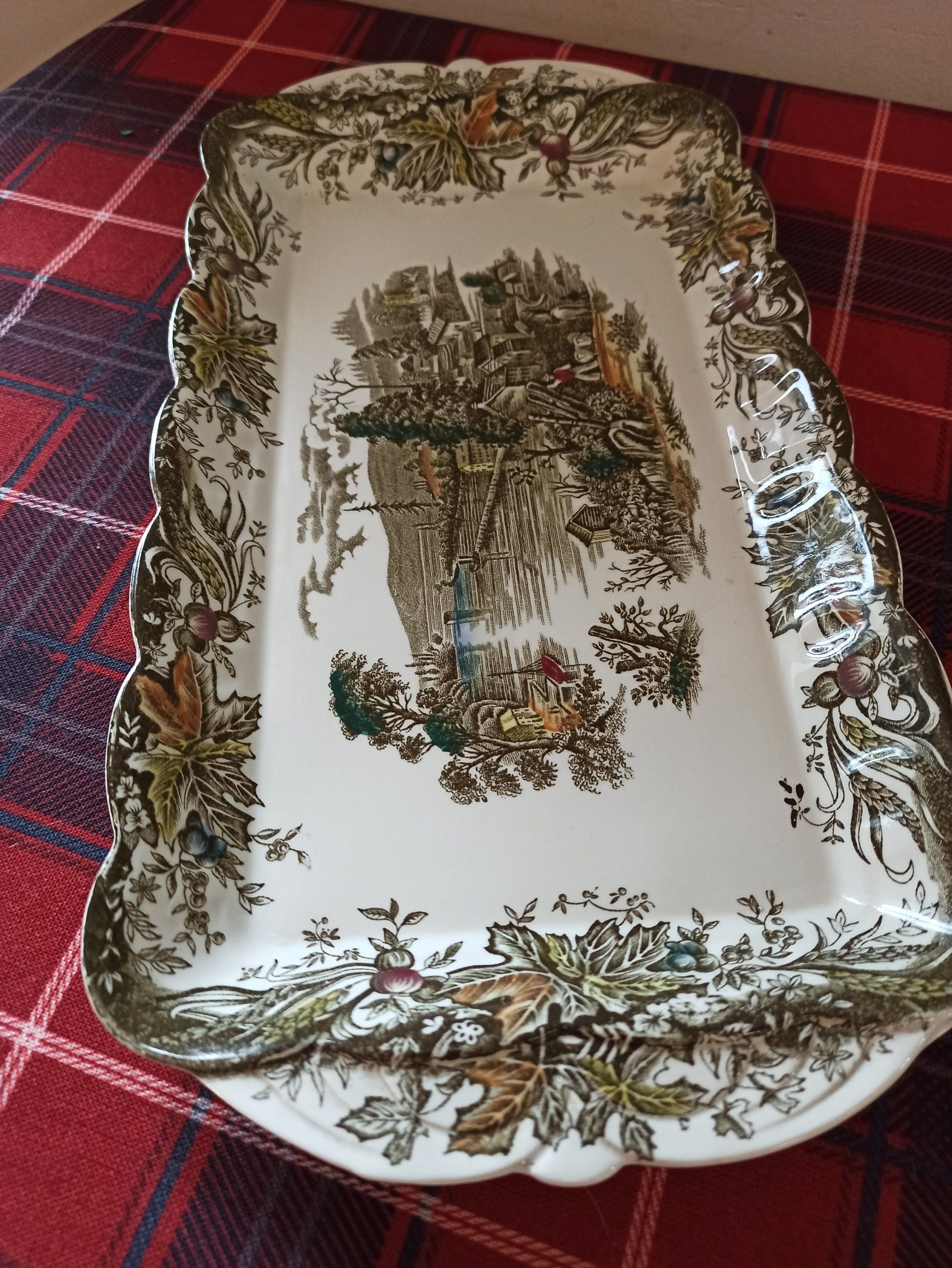 Ridgeway Decorative Sandwich / Cake Serving Plate. Excellent Condition. Hallowell Bay of Quinte. - Image 7