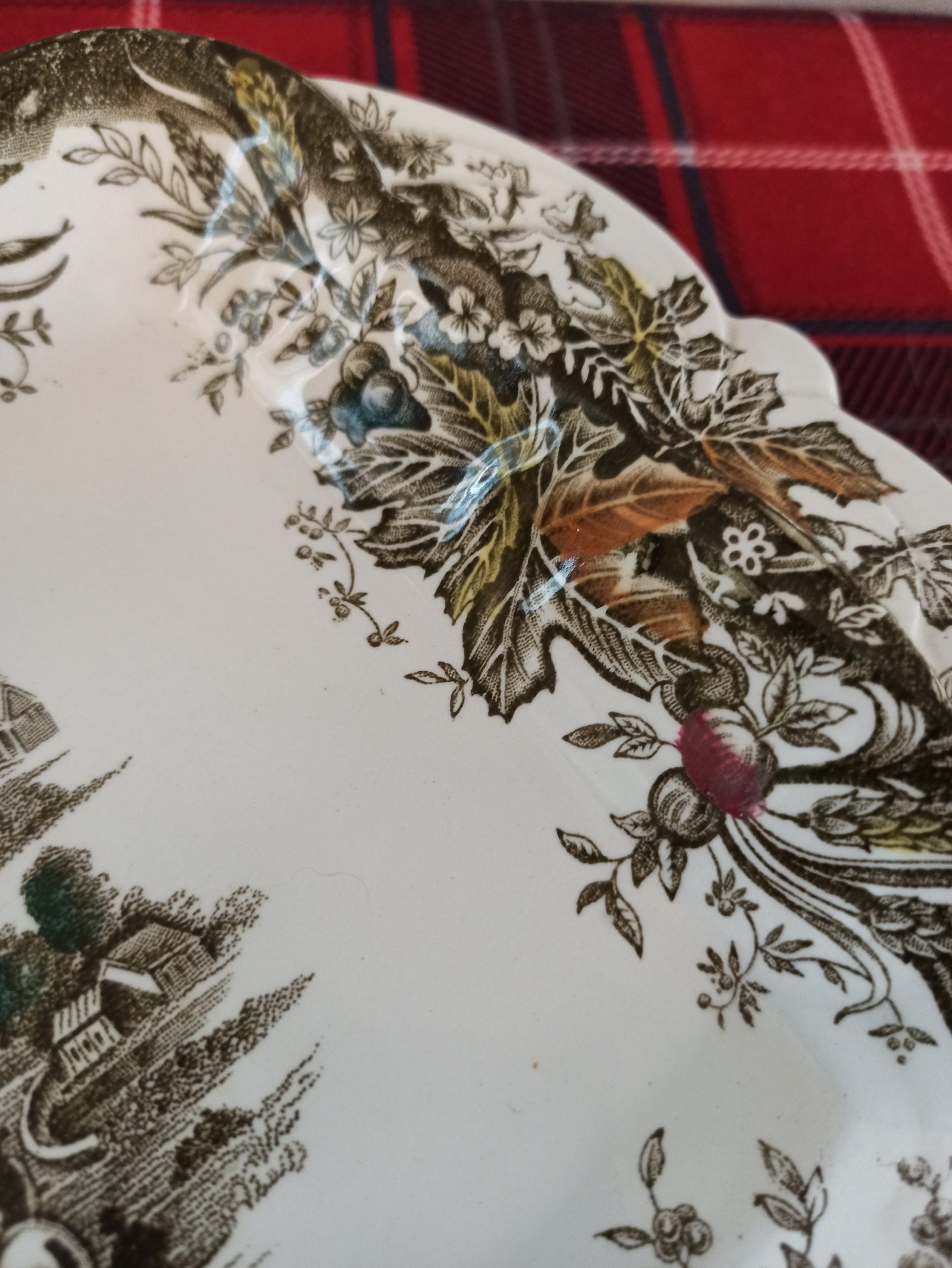 Ridgeway Decorative Sandwich / Cake Serving Plate. Excellent Condition. Hallowell Bay of Quinte. - Image 8