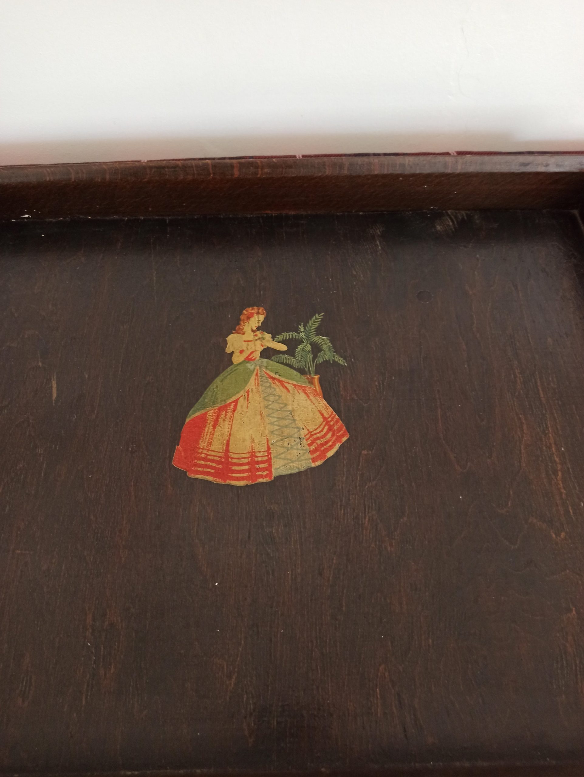 Antique Wooden Tea Tray. 19th Century. Good Condition. - Image 5